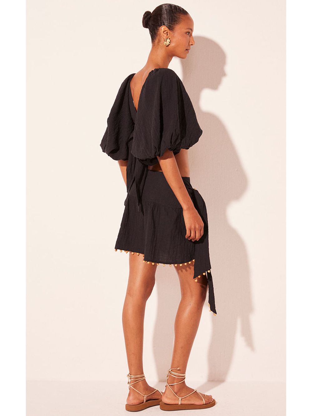 Água de Coco — Top Cropped Boêmio Preto