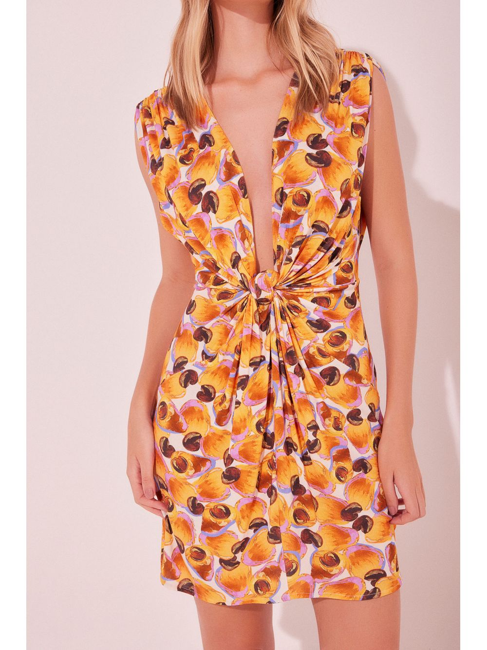 Água de Coco — Vestido Curto Caju
