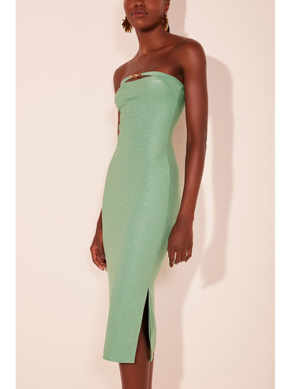 Água de Coco — Vestido Midi Sândalo