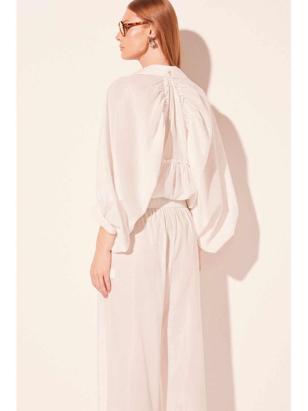 Água de Coco — Calça Reta Néctar Off White