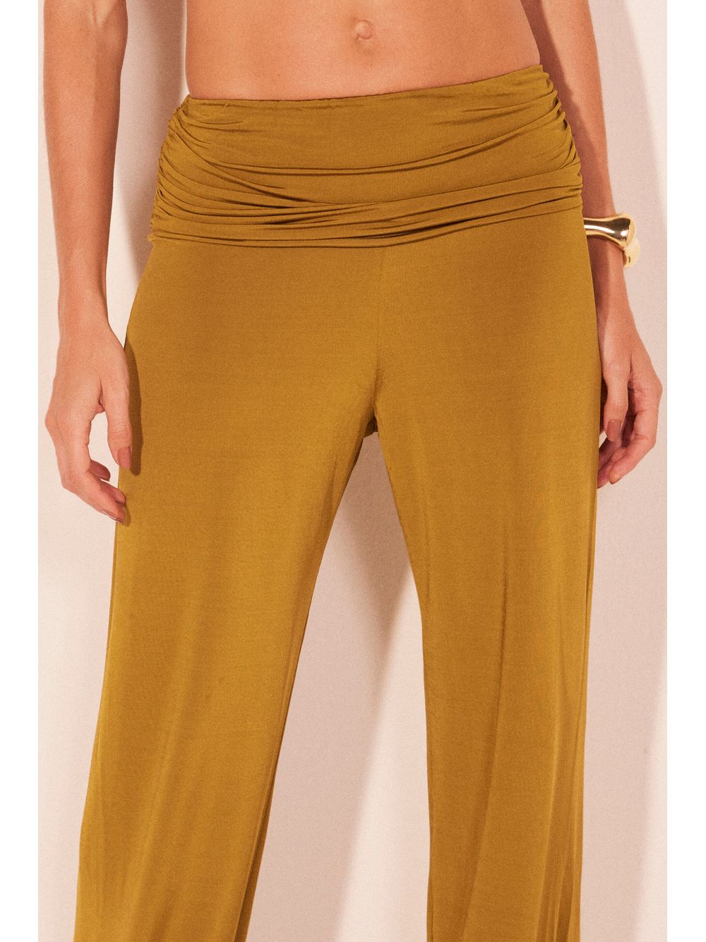 Água de Coco — Calça Pantalona Icapui Verde