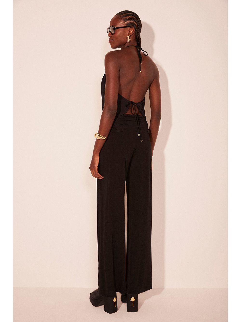 Água de Coco — Calça Pantalona Icapuí Preto
