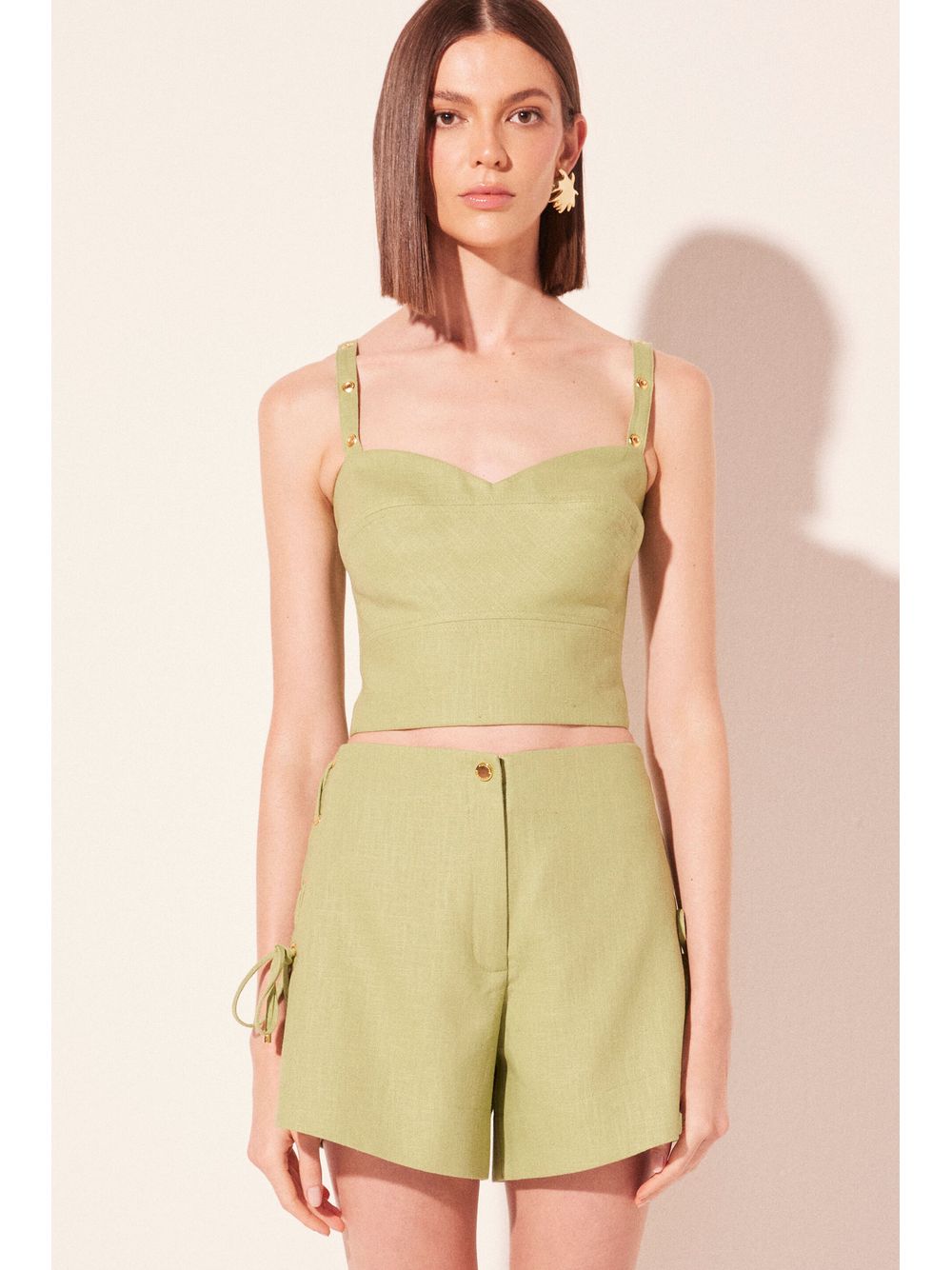 Água de Coco — Top Alça Solene Verde