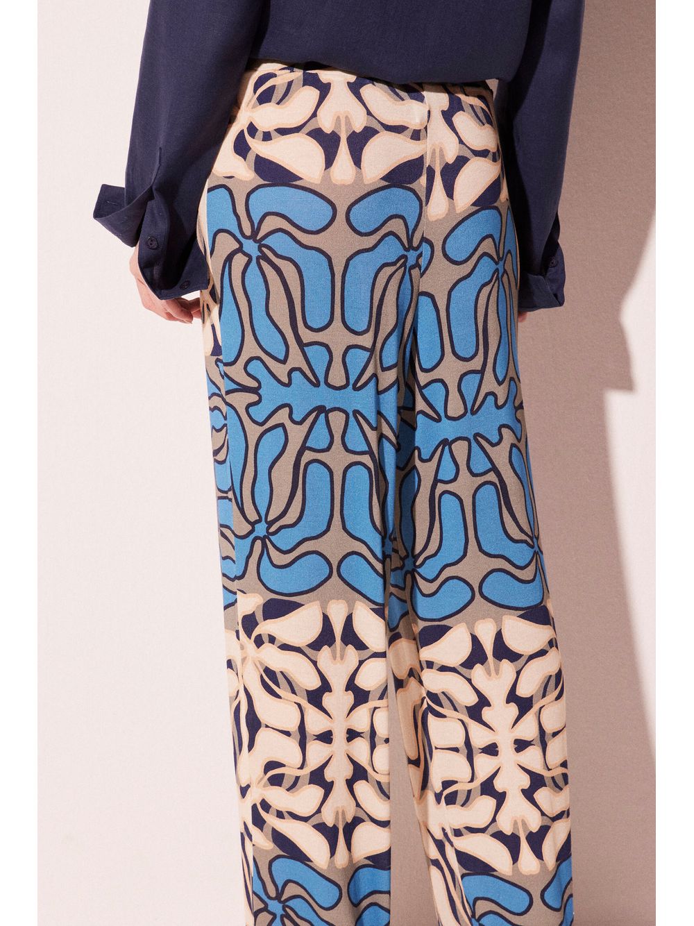 Água de Coco — Calça Pantalona Palmeira Pincelada