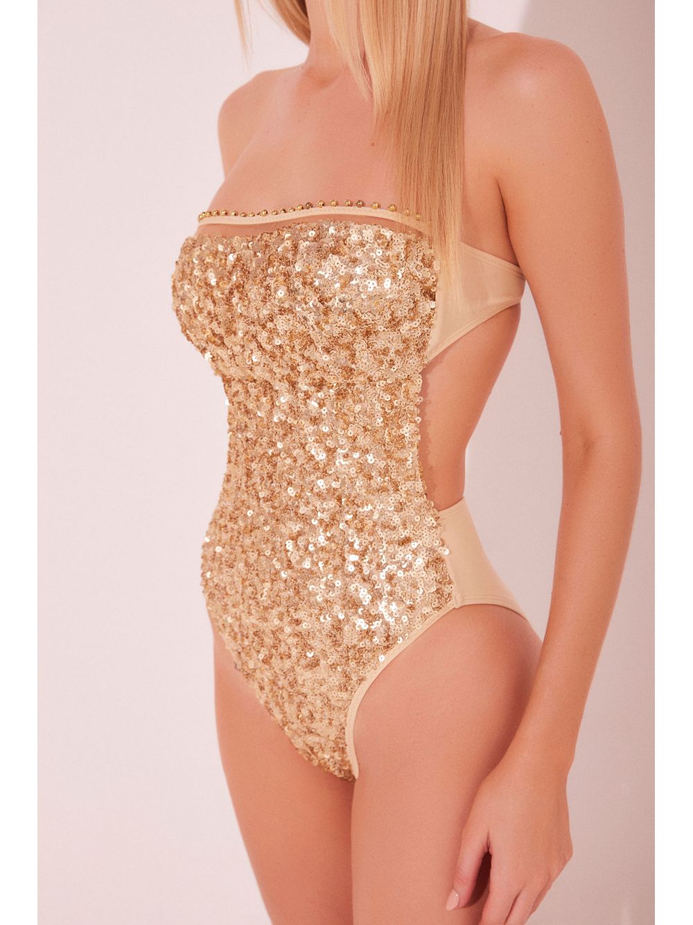 Água de Coco — Maiô Faixa Sol Dourado