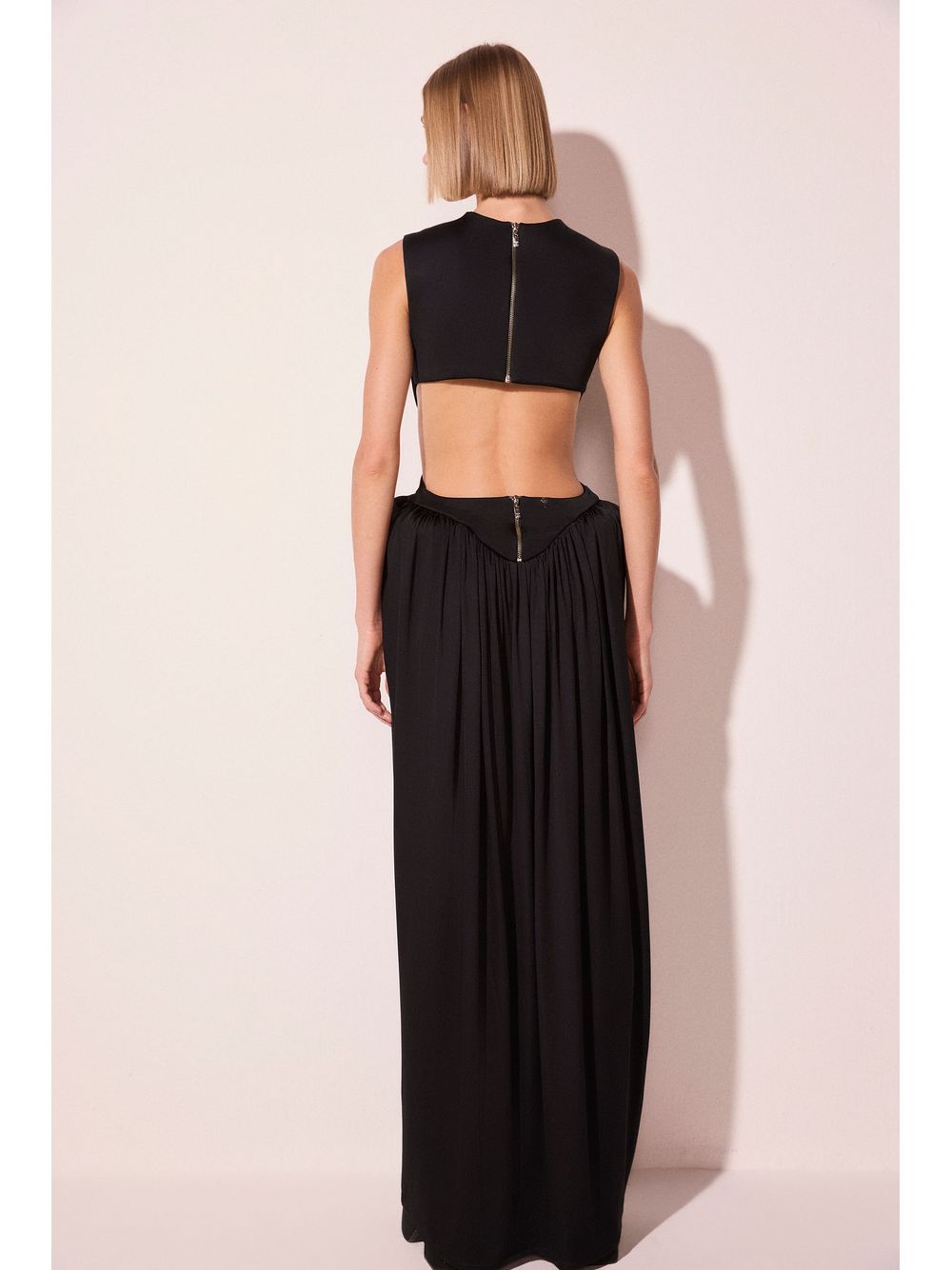 Água de Coco — Vestido Longo Luz Preto
