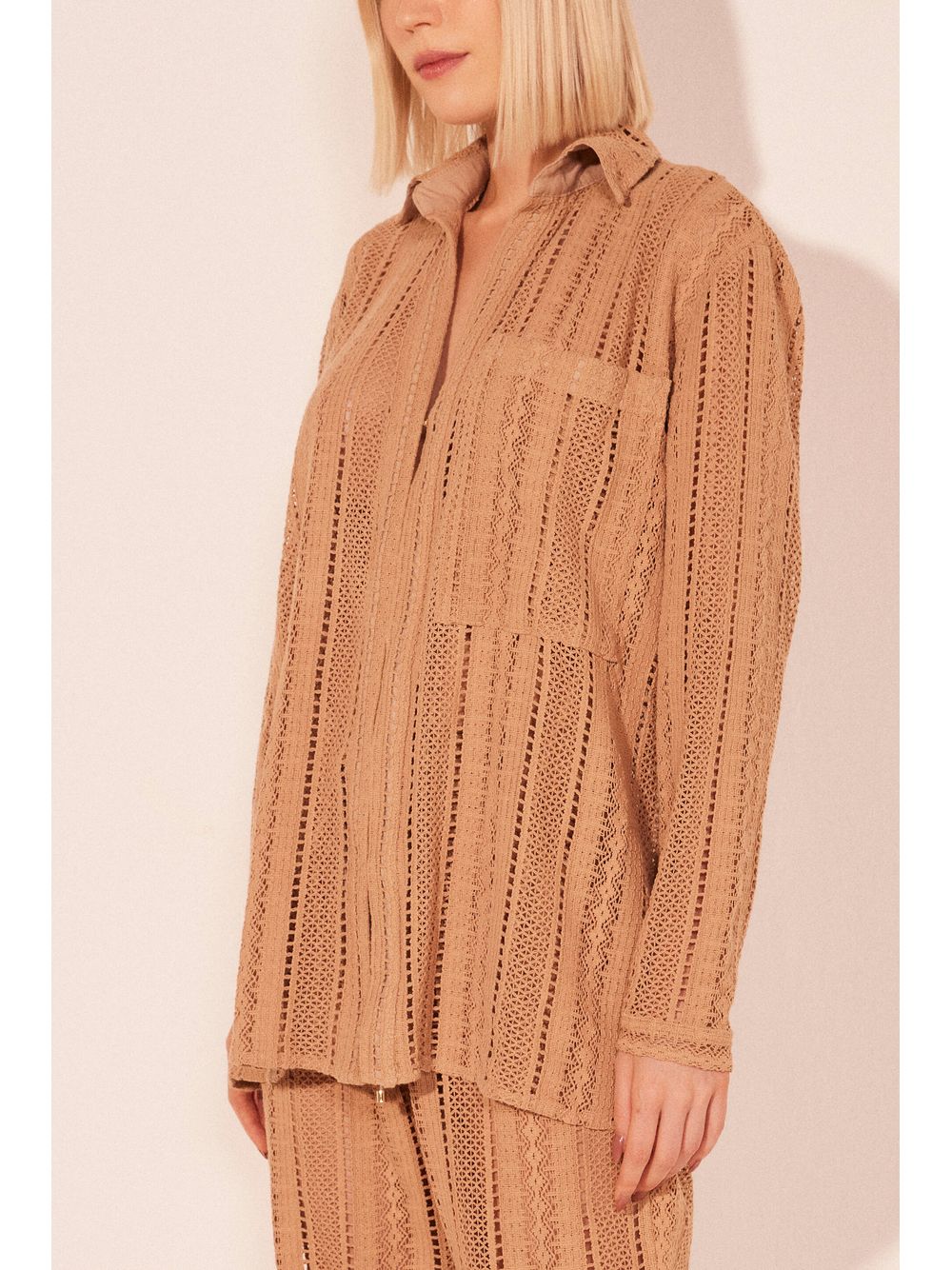 Água de Coco — Camisa Manga Longa Relento Bege