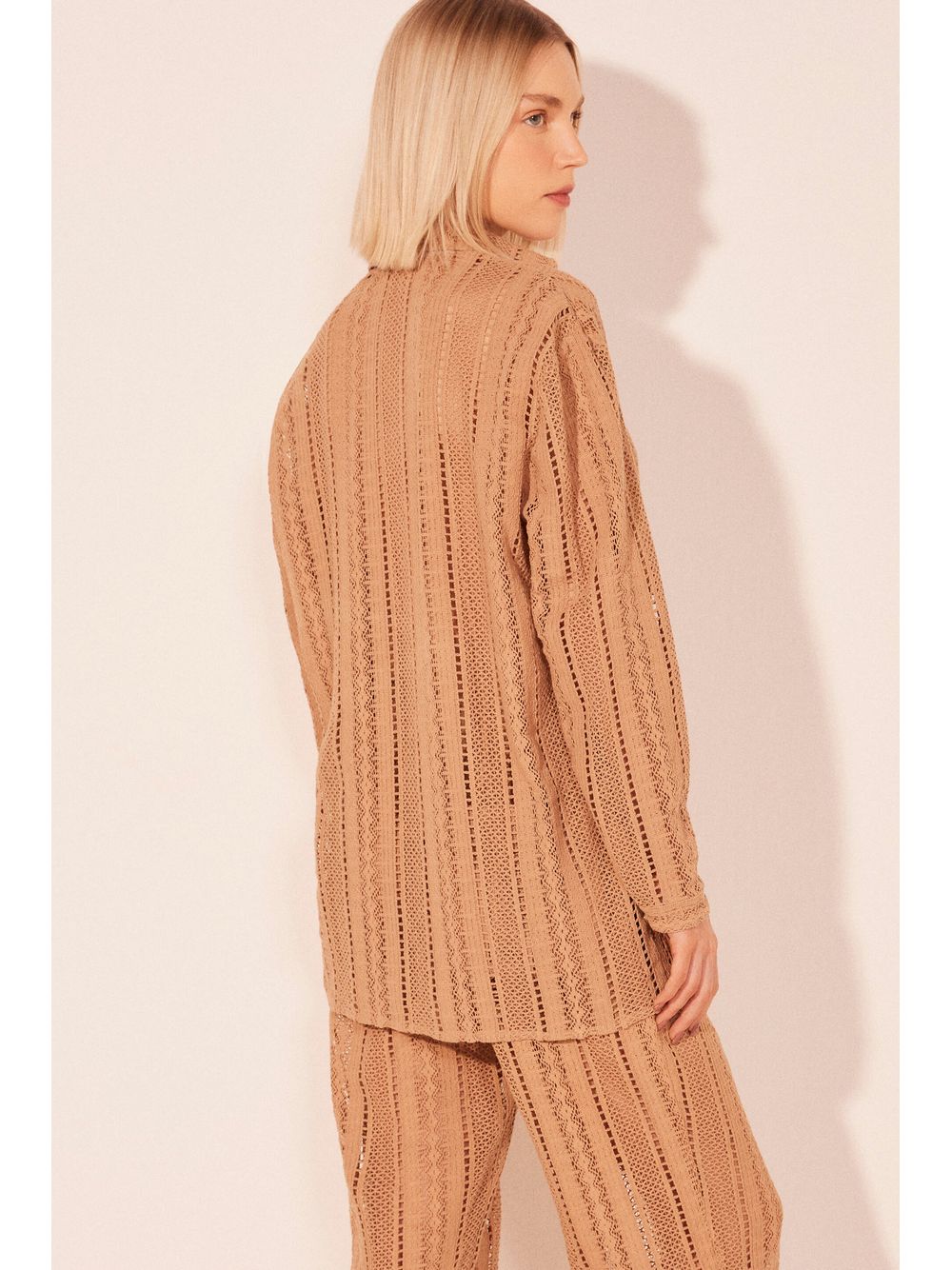 Água de Coco — Camisa Manga Longa Relento Bege