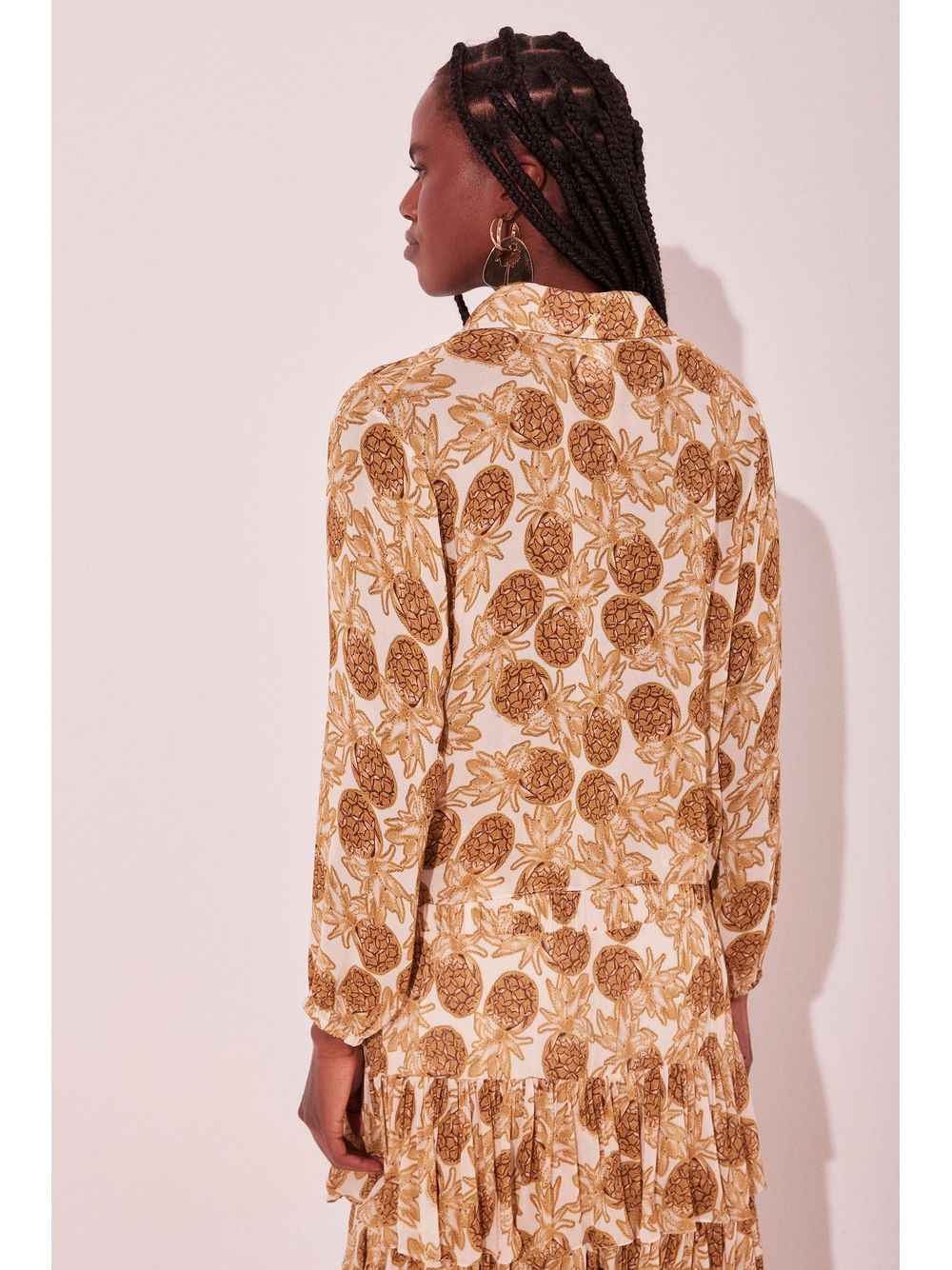 Água de Coco — Camisa Manga Longa Abacaxi