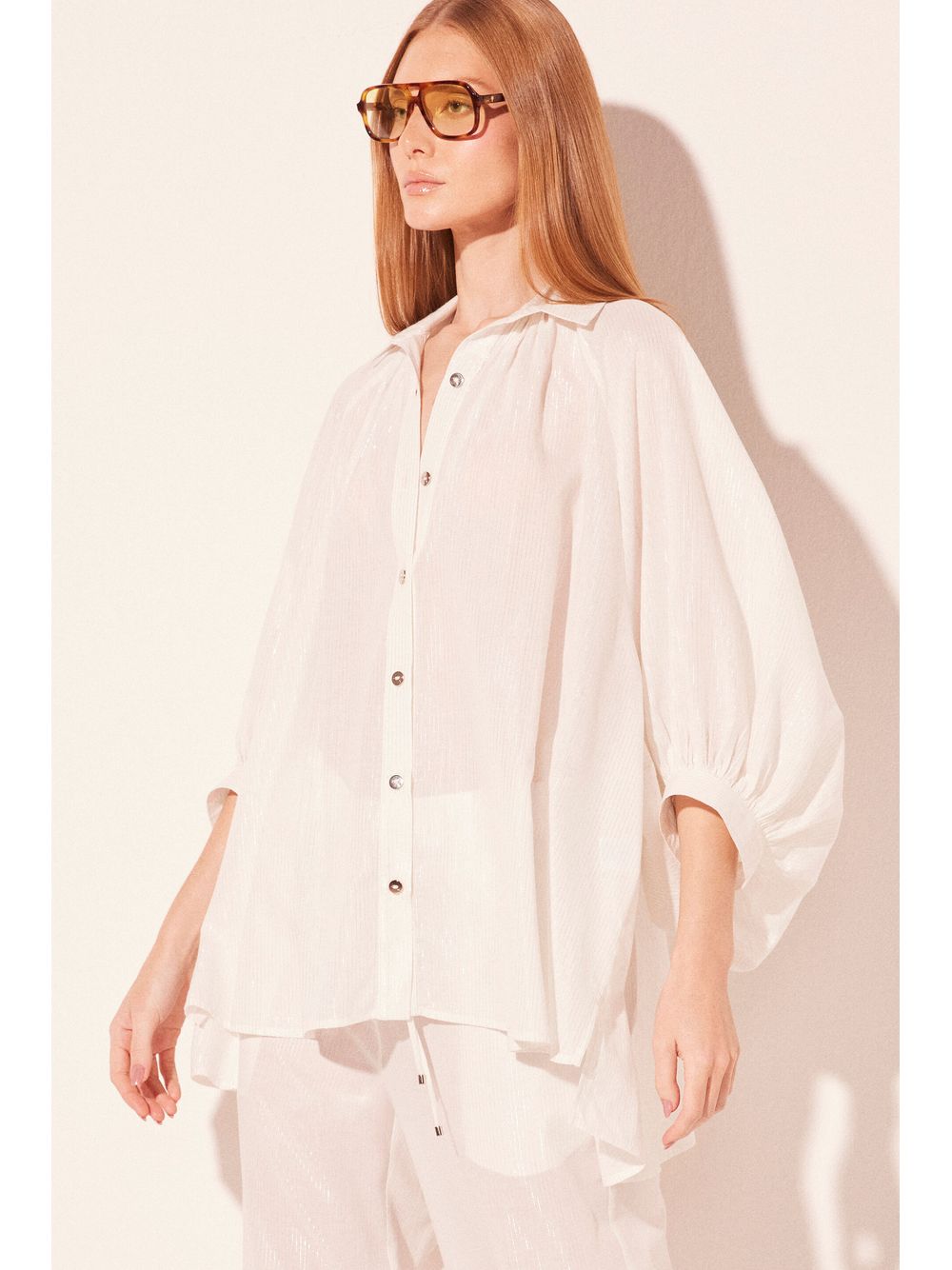 Água de Coco — Camisa Manga Longa Néctar Off White