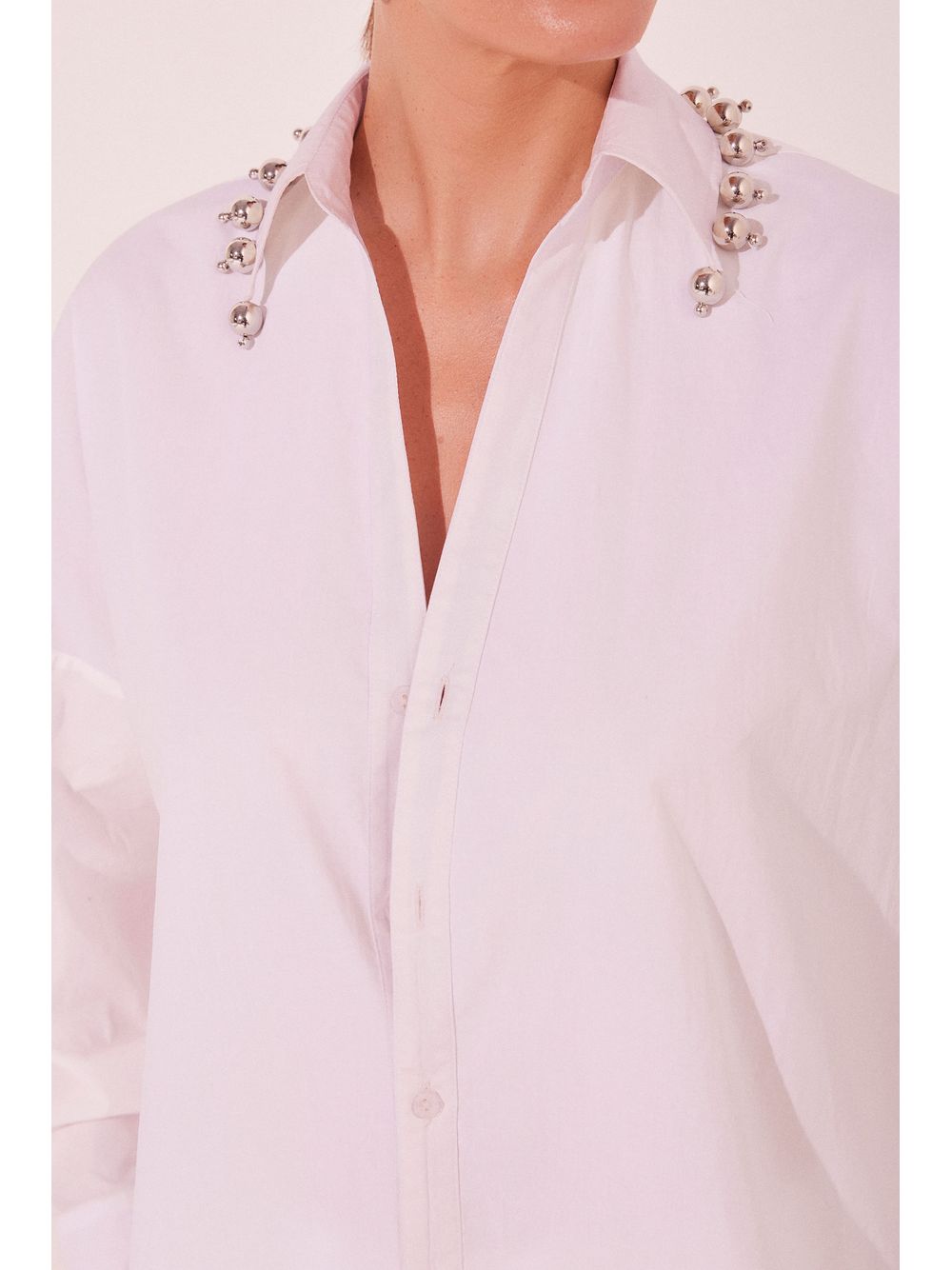 Água de Coco — Camisa Manga Longa Sol Branco