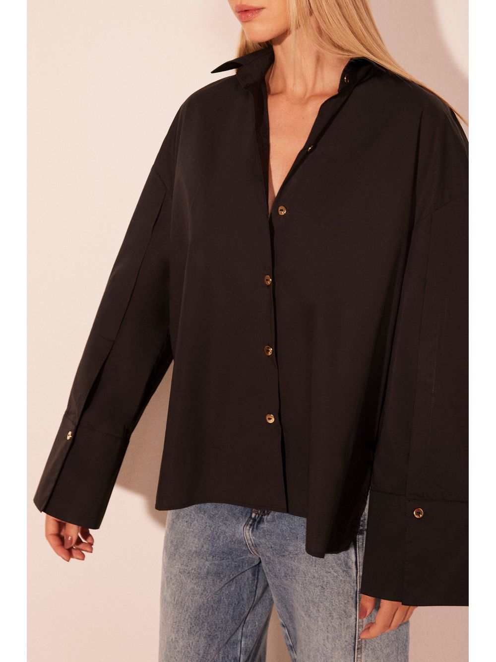 Água de Coco — Camisa Manga Longa Essência Preto