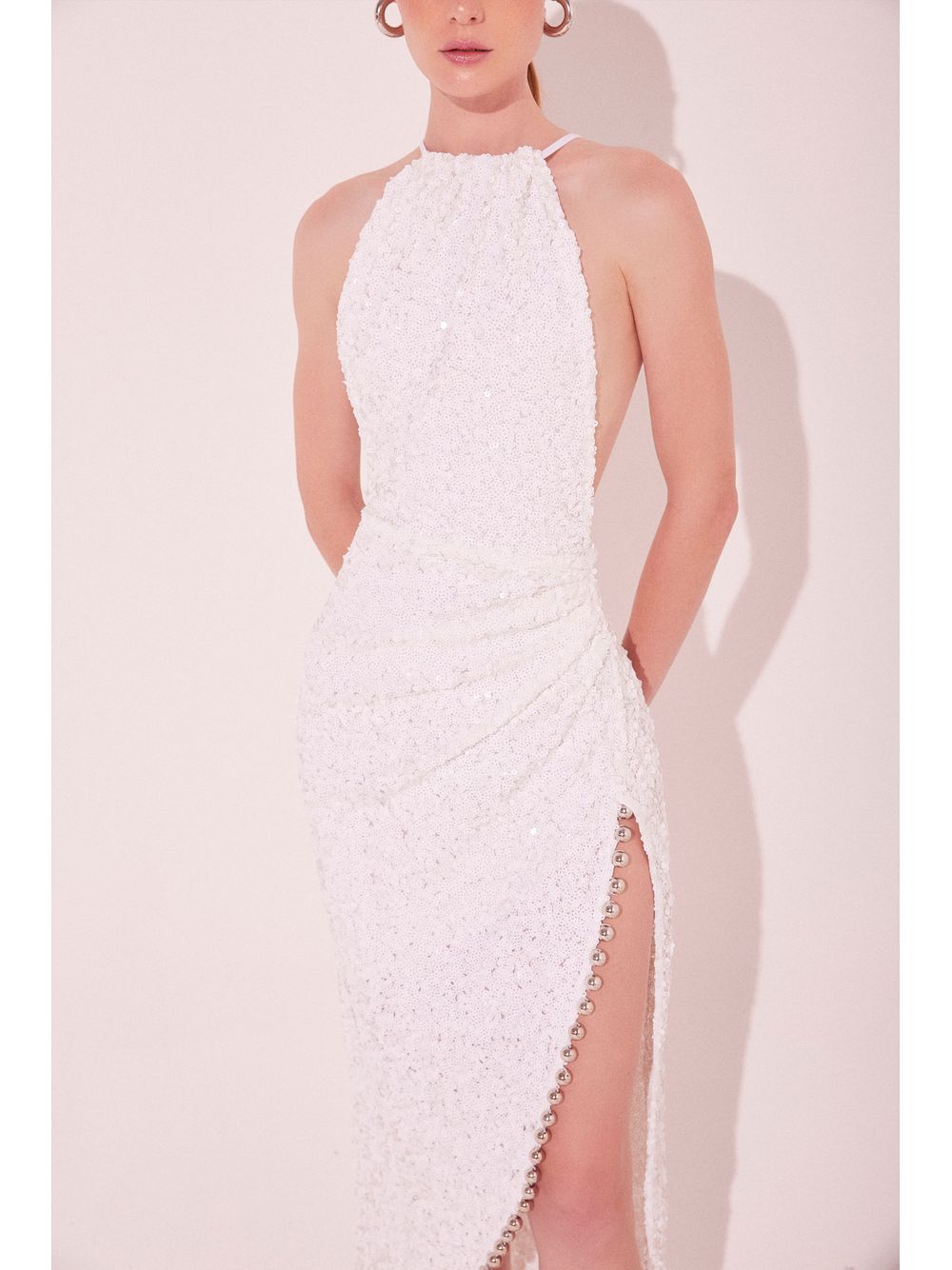 Água de Coco — Vestido Longo Sol Branco