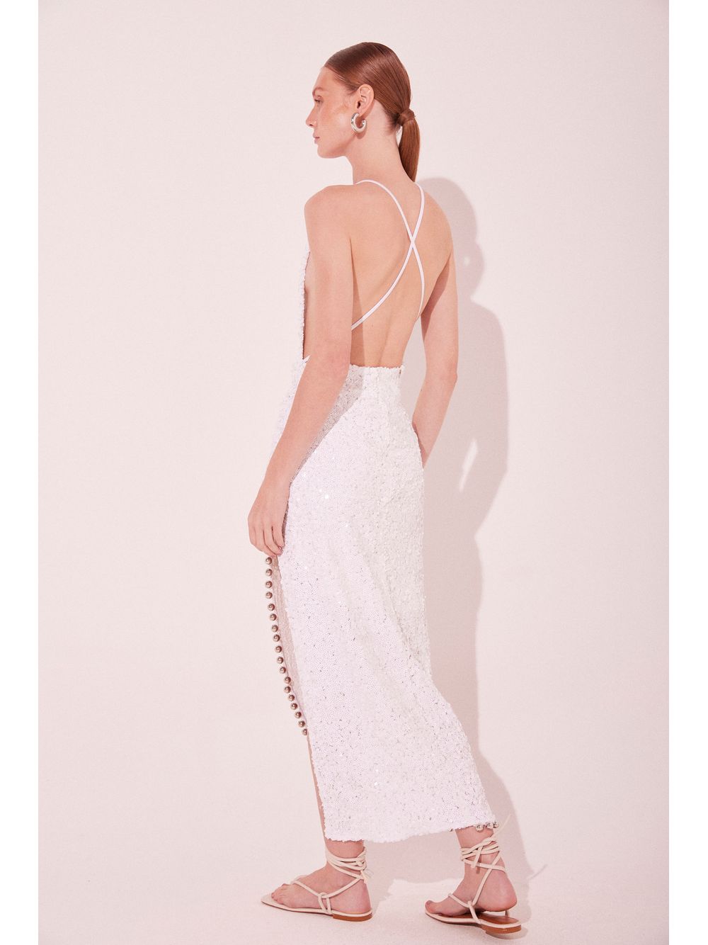 Água de Coco — Vestido Longo Sol Branco