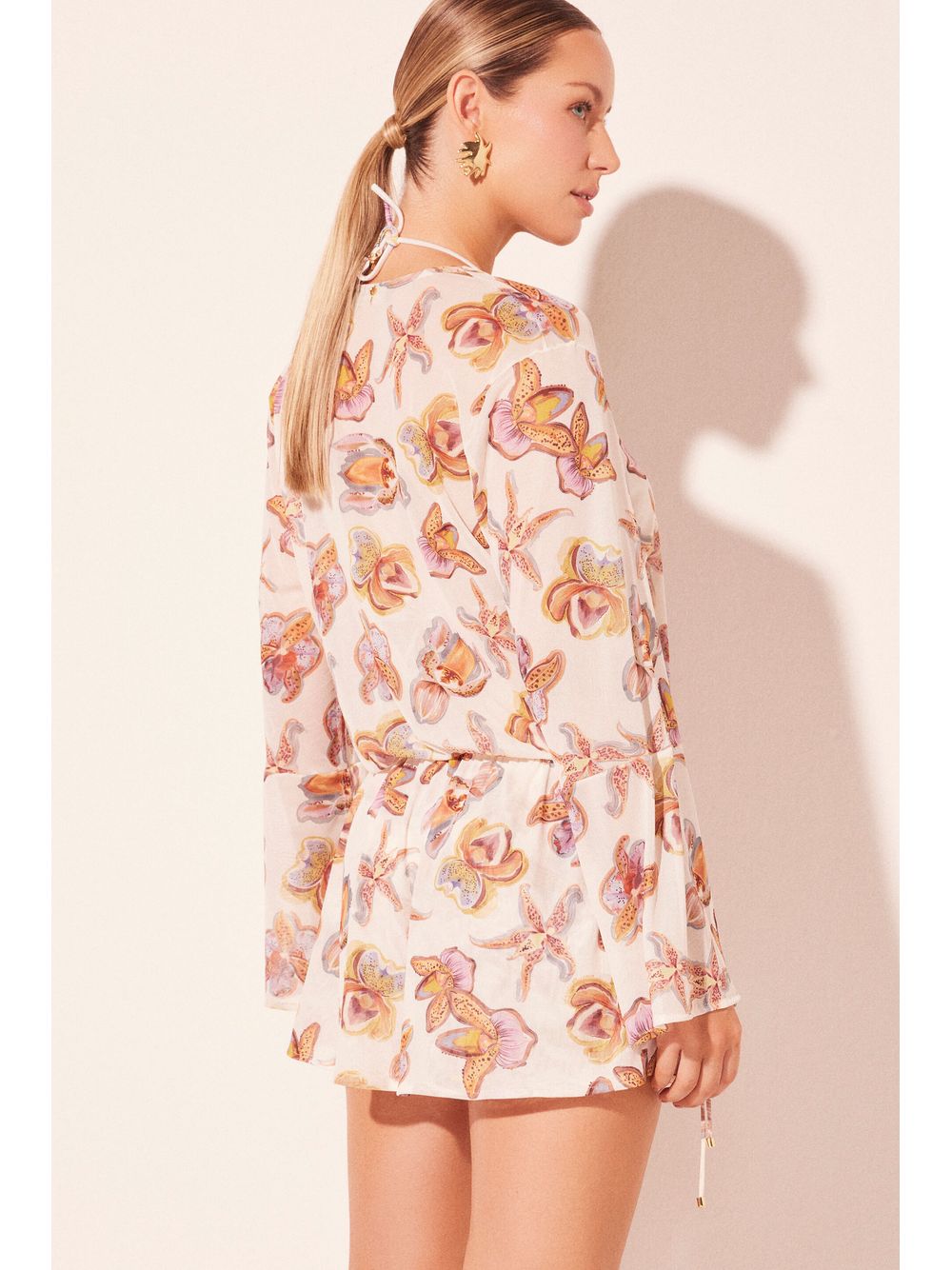 Água de Coco — Vestido Curto Orquídeas