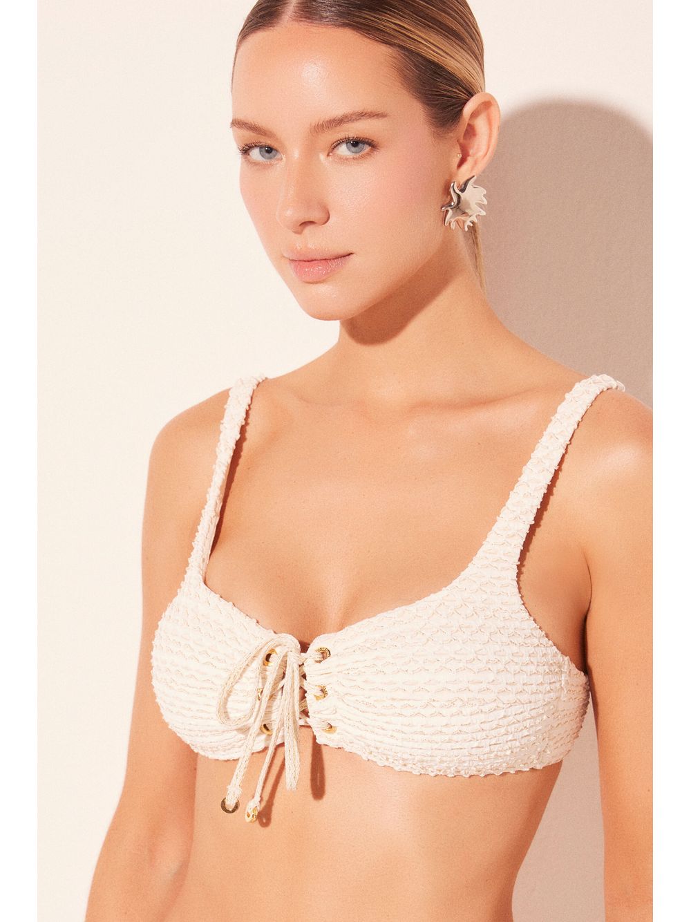 Água de Coco — Biquíni Sutiã Alça Ondas Lurex
