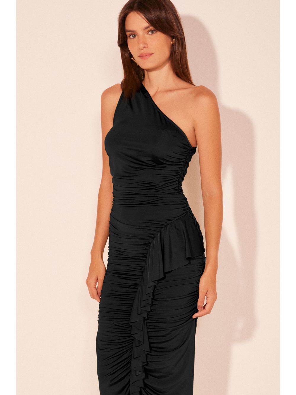 Água de Coco — Vestido Midi Icapui Preto