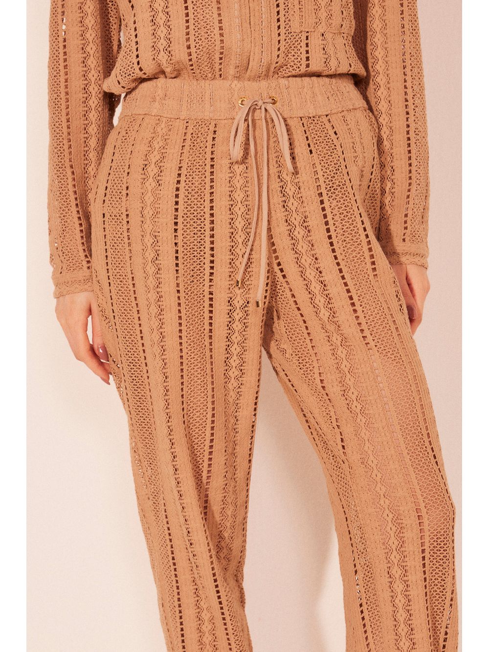 Água de Coco — Calça Baggy Relento Bege