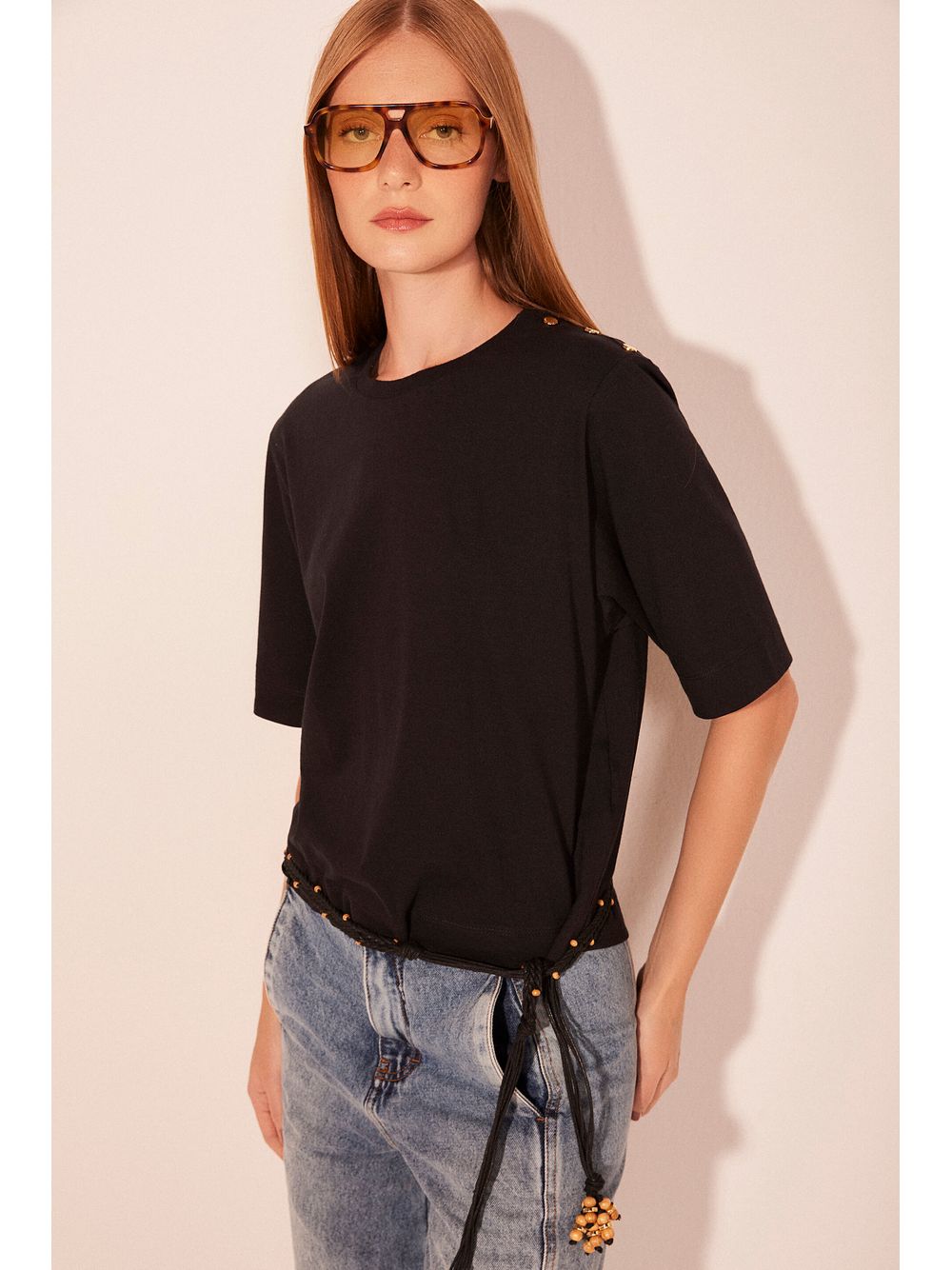 Água de Coco — Camiseta Manga Curta Essência Preto