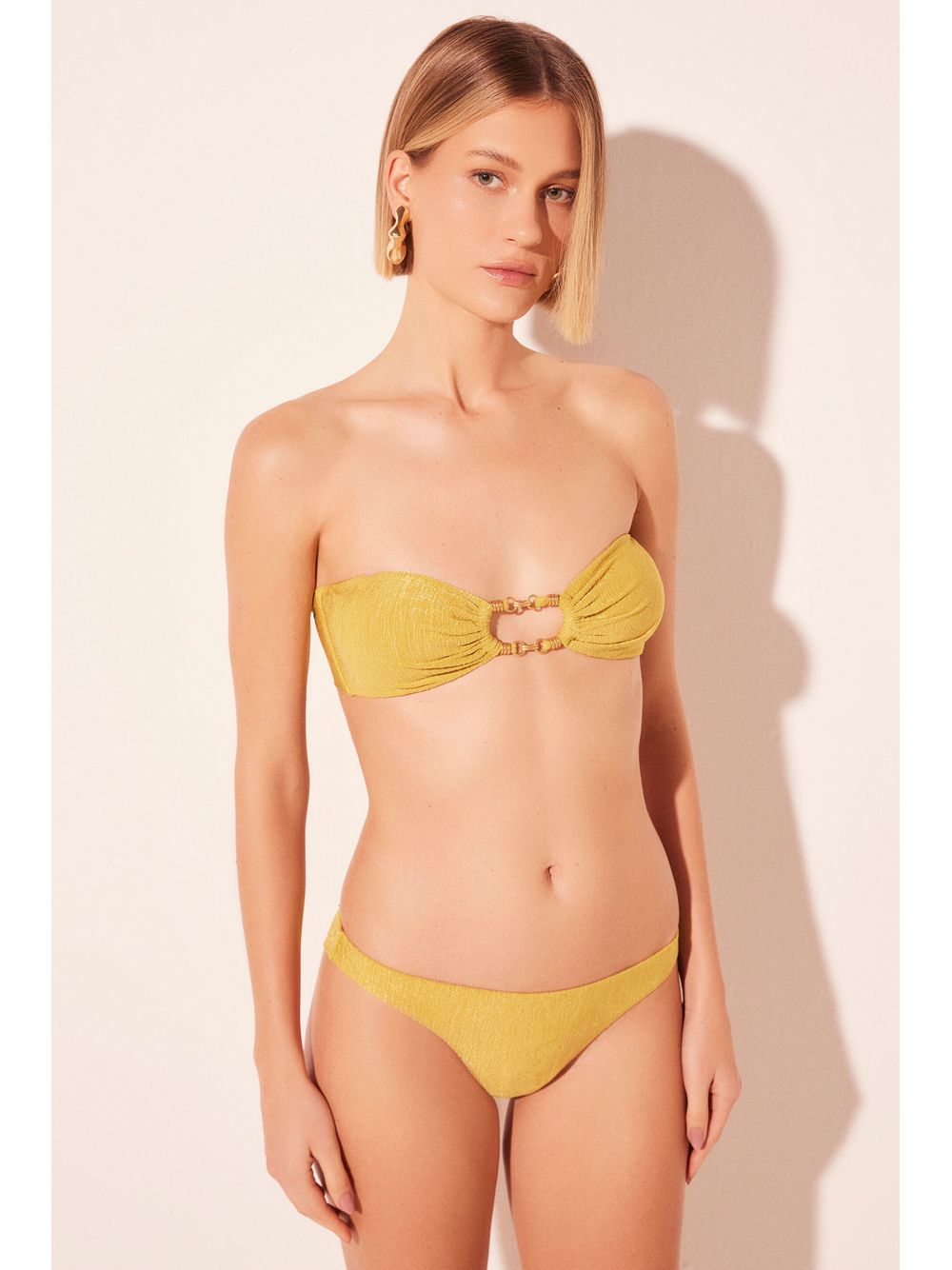 Água de Coco — Biquíni Sutiã Faixa Oriente Amarelo