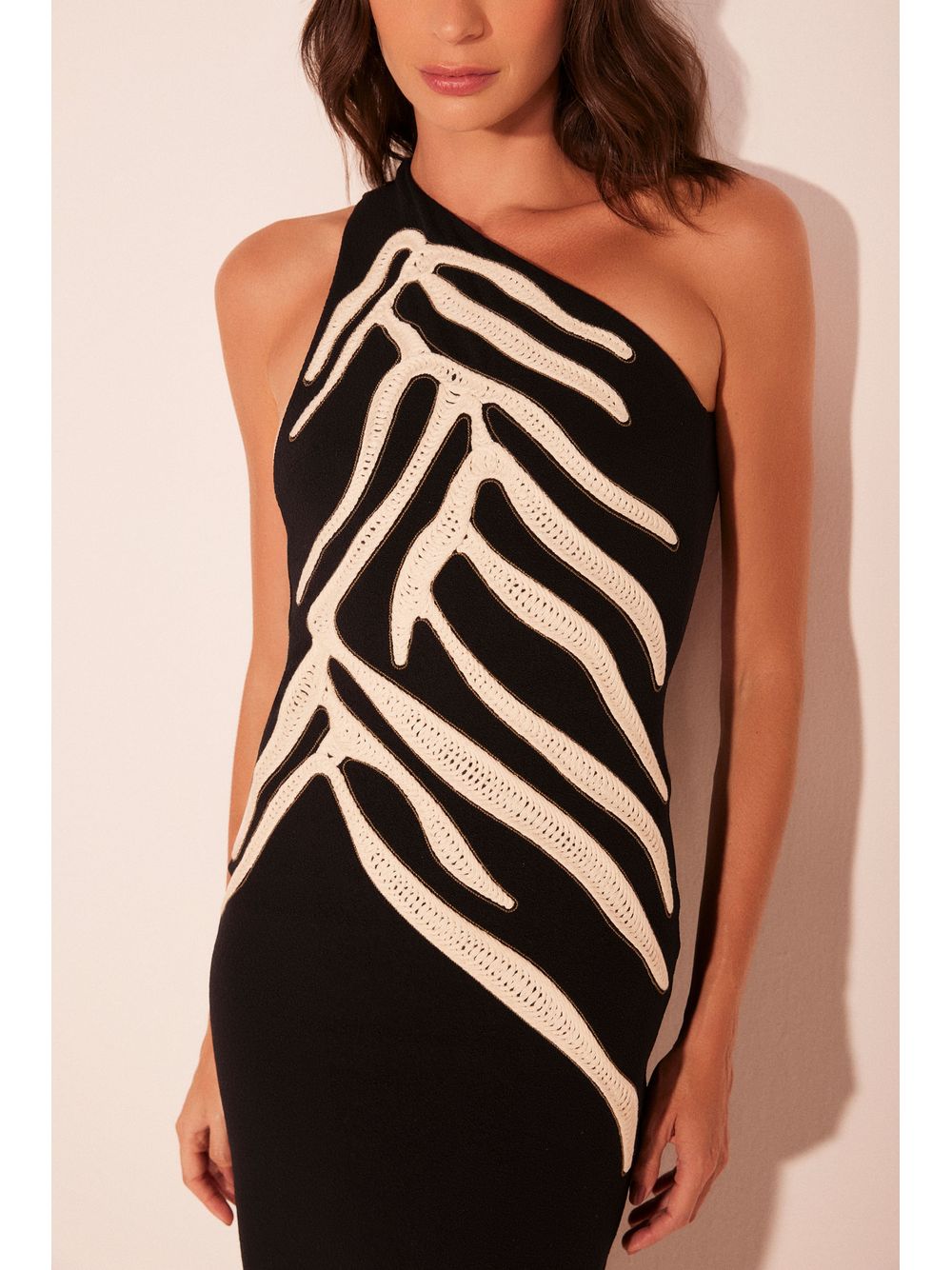 Água de Coco — Vestido Midi Oryx Bordado