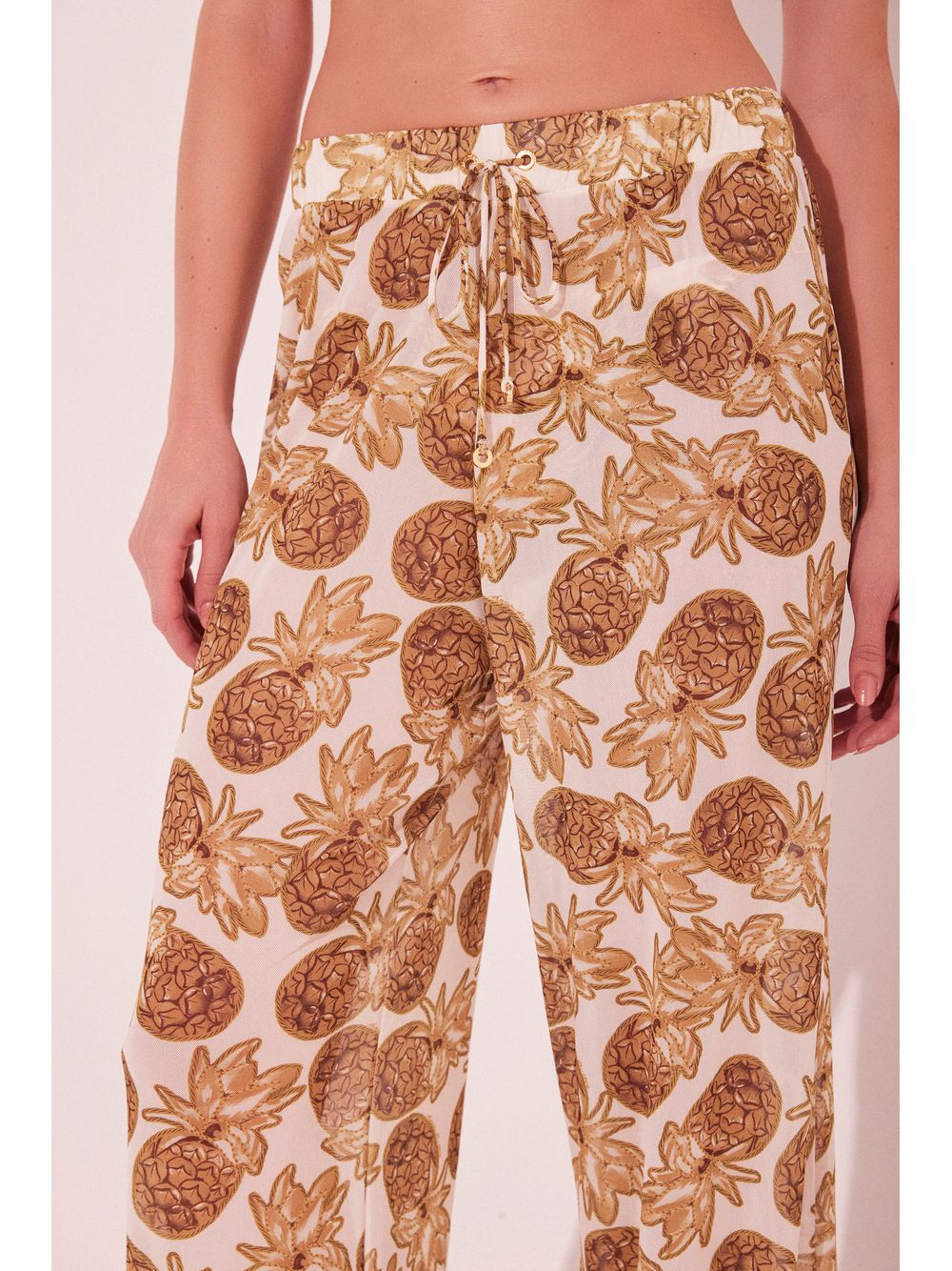 Água de Coco — Calça Pantalona Abacaxi
