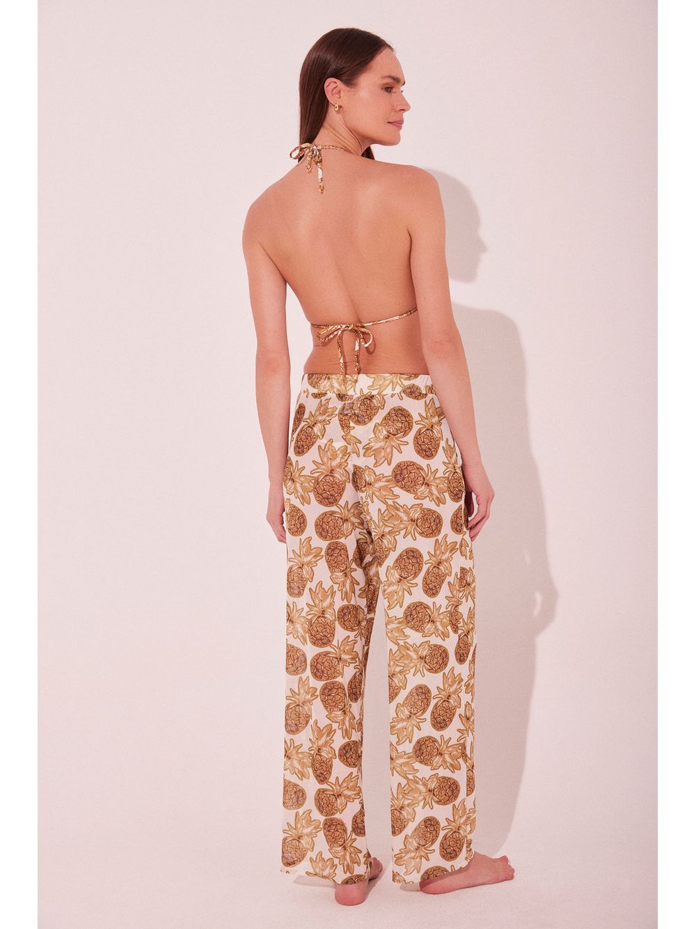 Água de Coco — Calça Pantalona Abacaxi
