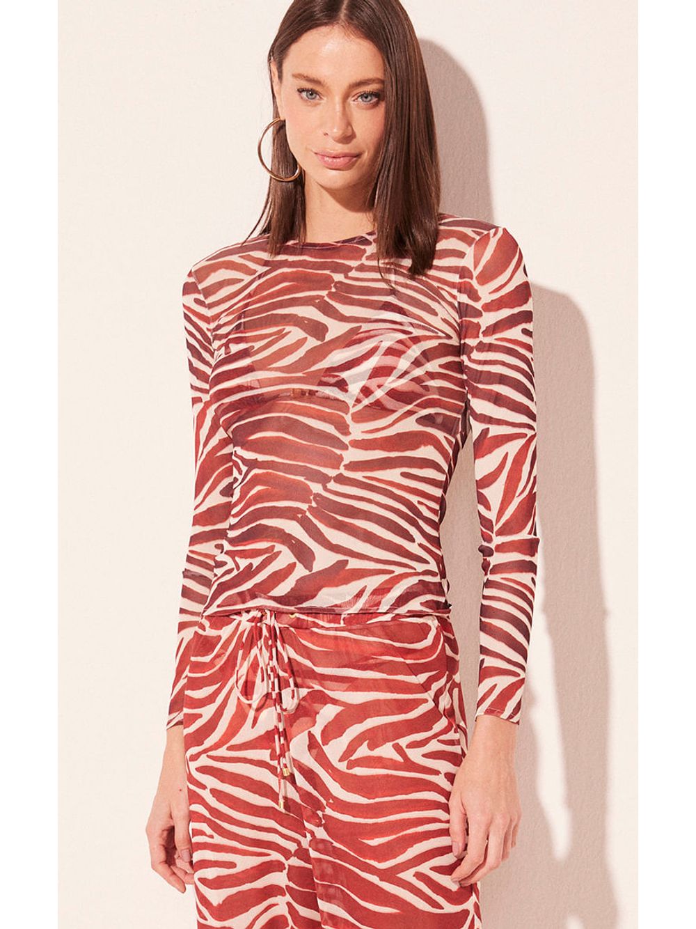 Água de Coco — Blusa Manga Longa Costela de Adão