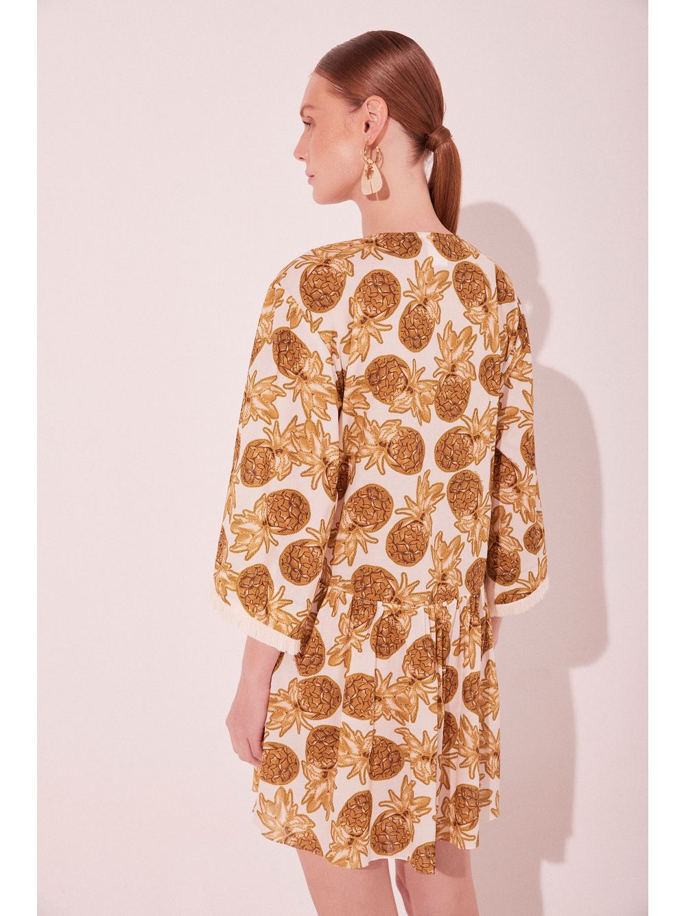 Água de Coco — Vestido Curto Abacaxi