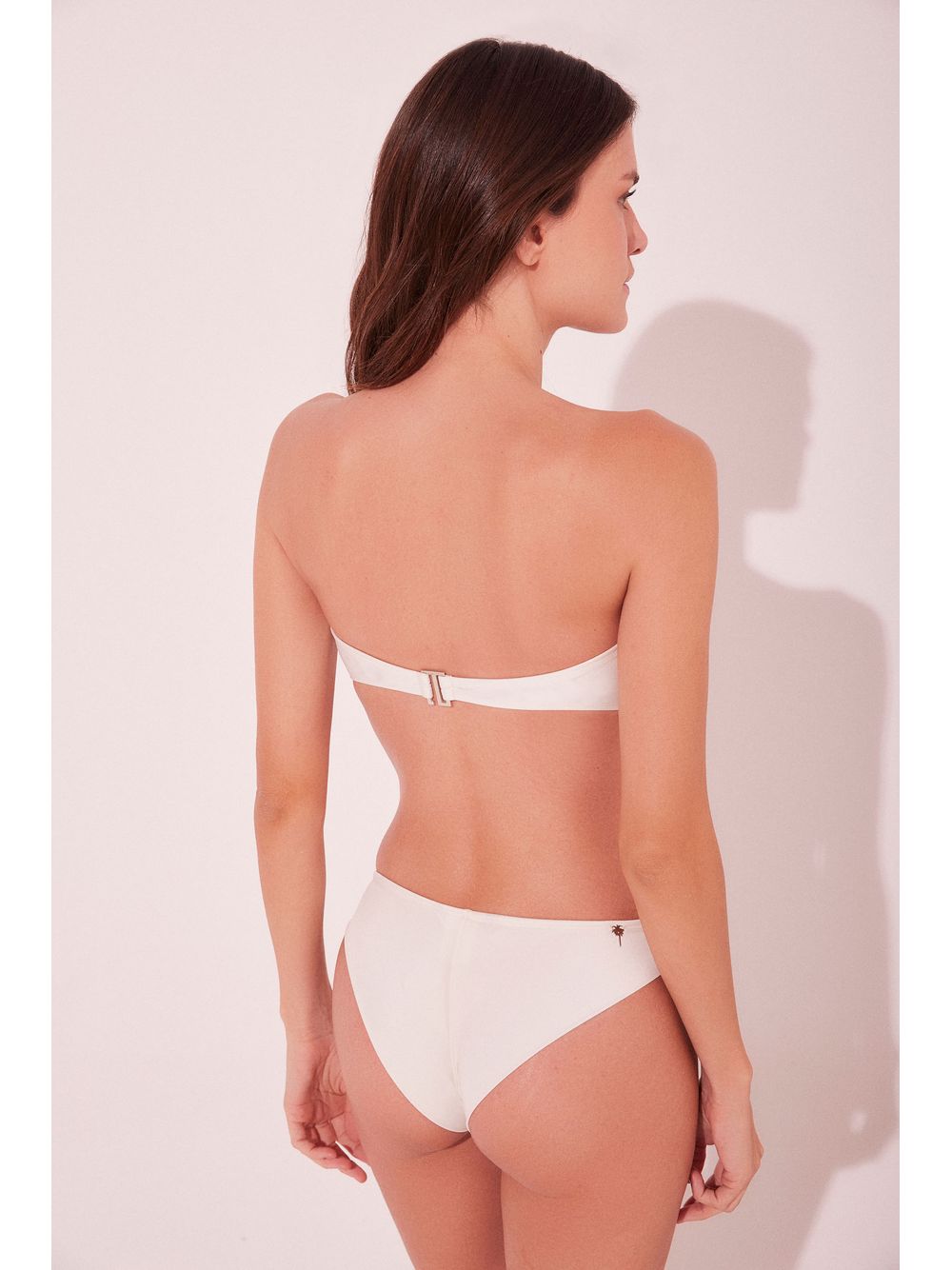Água de Coco — Biquíni Sutiã Faixa Poá Off White