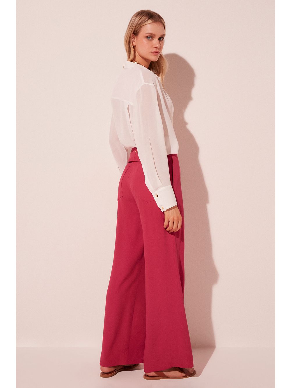 Água de Coco — Calca Oantalona Petalas Rosa