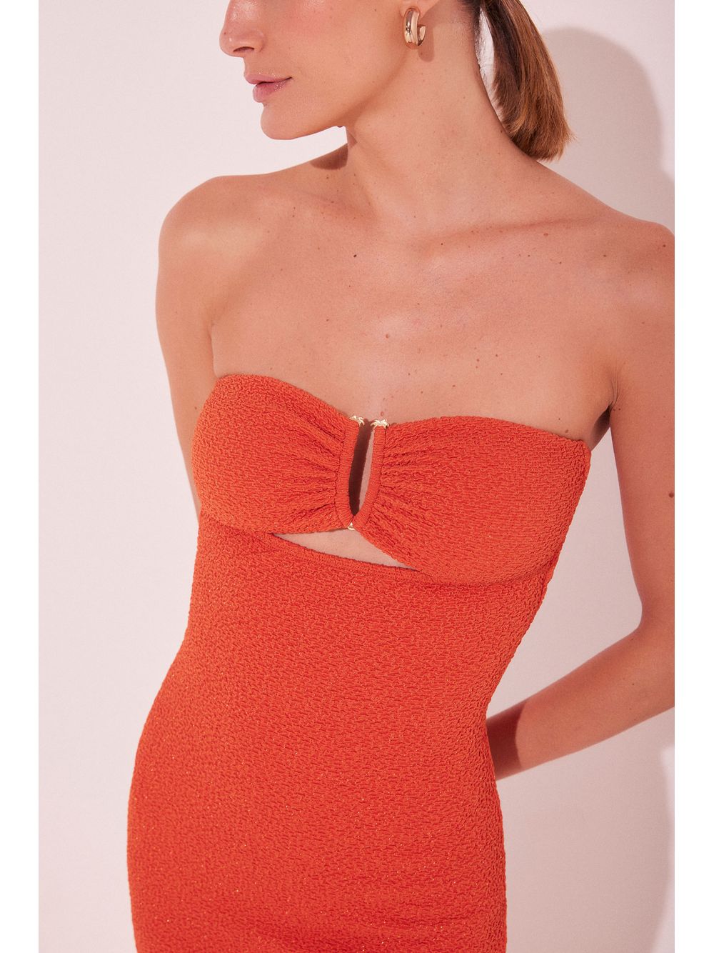Água de Coco — Vestido Midi Pitanga