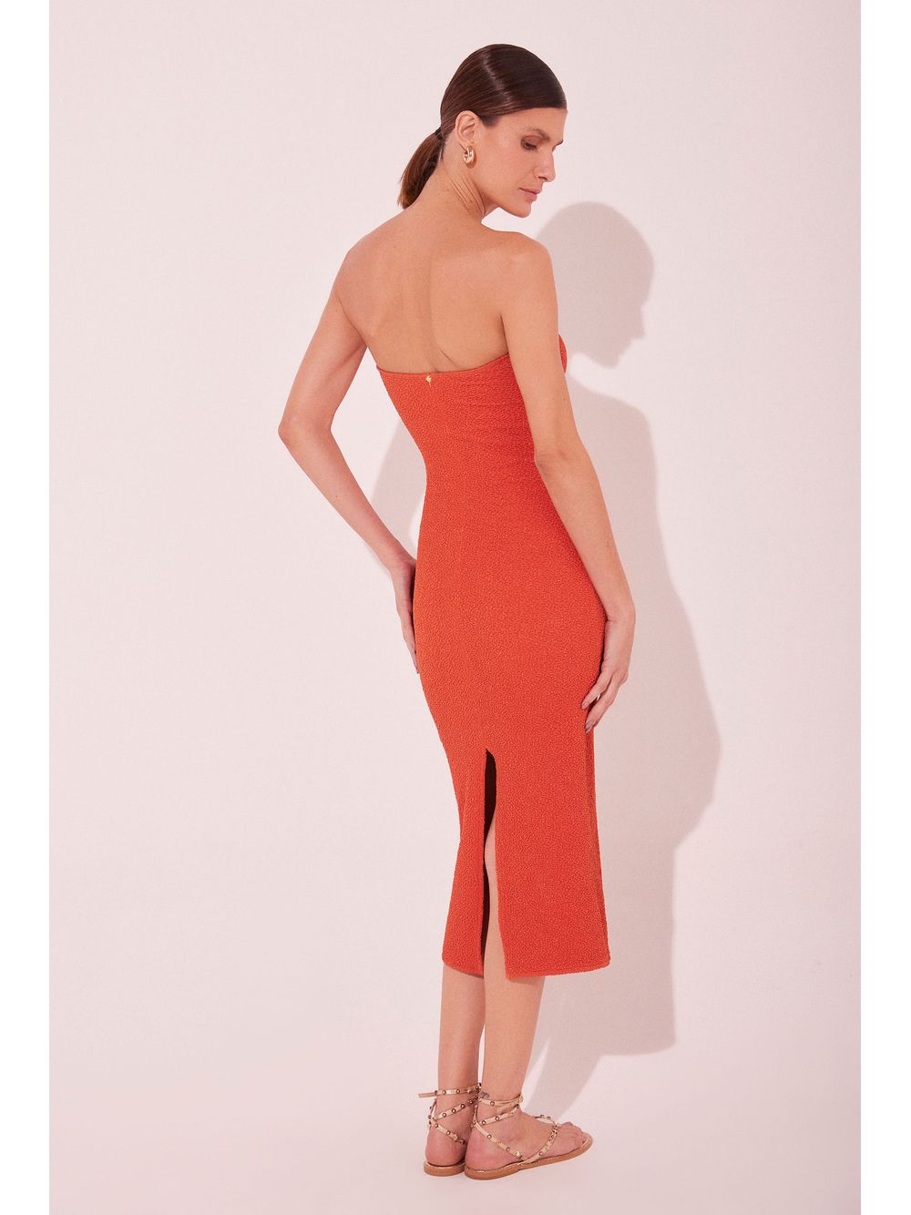 Água de Coco — Vestido Midi Pitanga