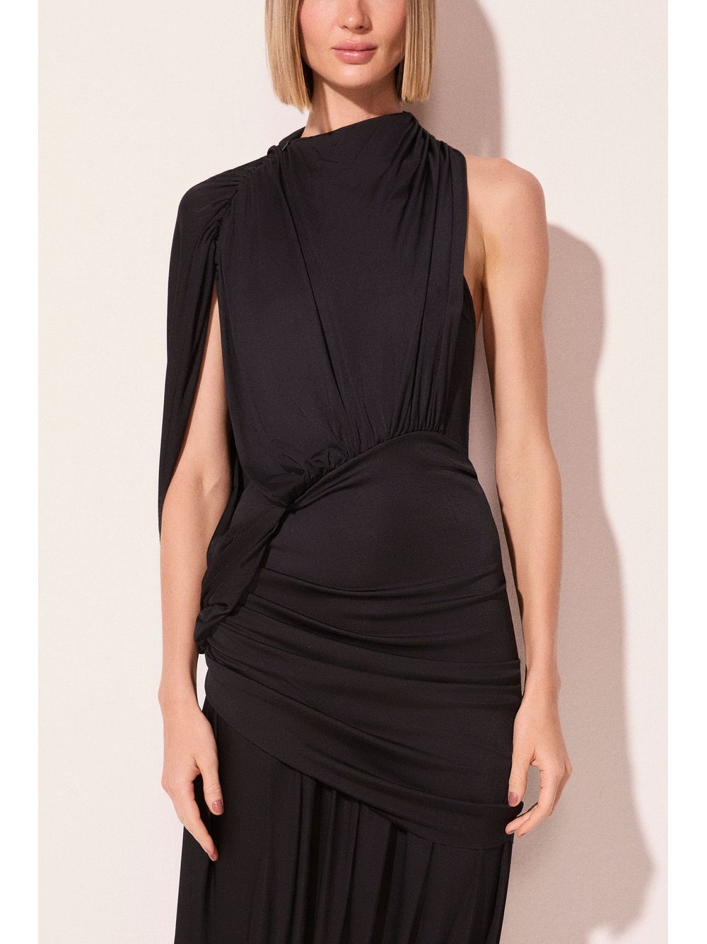 Água de Coco — Vestido Longo Luz Preto