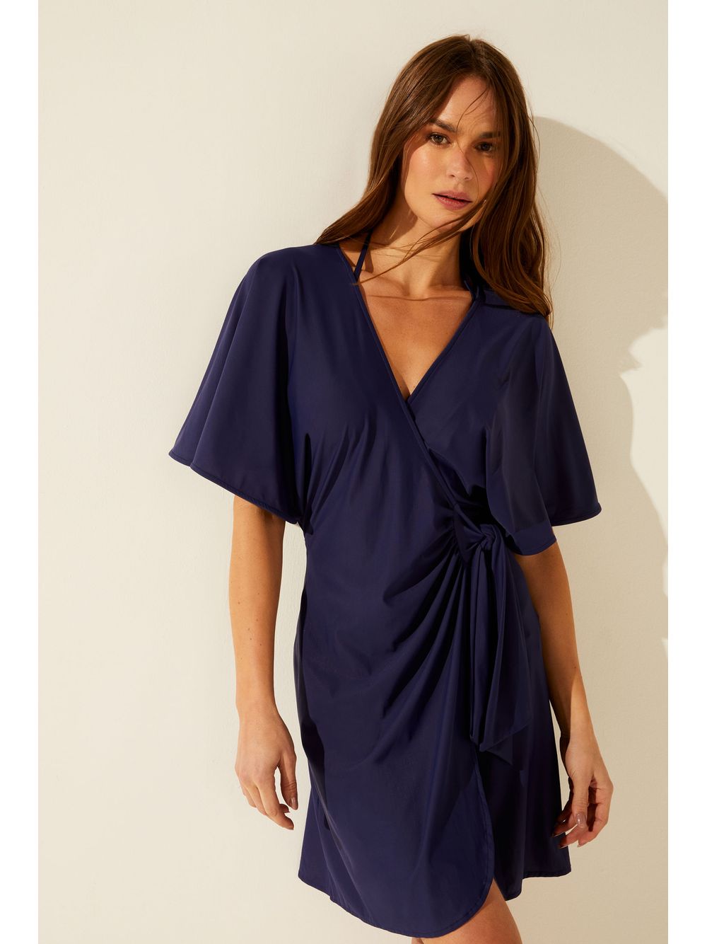 Água de Coco — Vestido Curto Liso CLássico