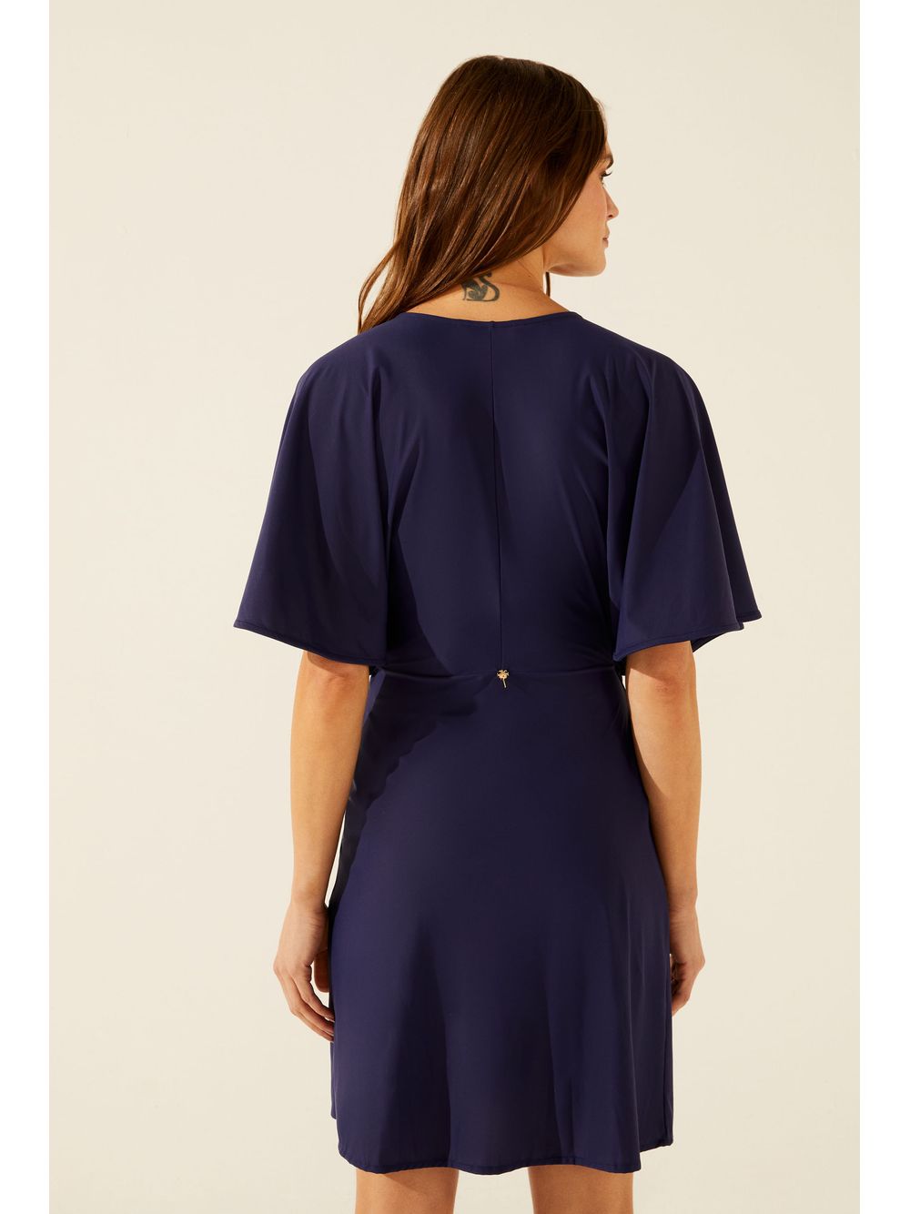 Água de Coco — Vestido Curto Liso CLássico