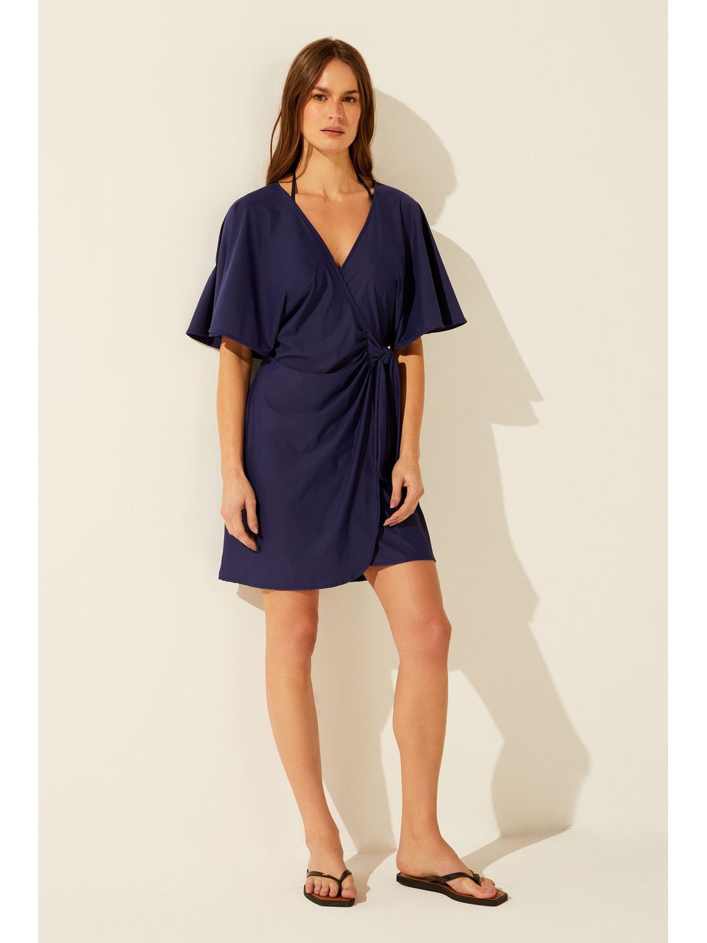 Água de Coco — Vestido Curto Liso CLássico