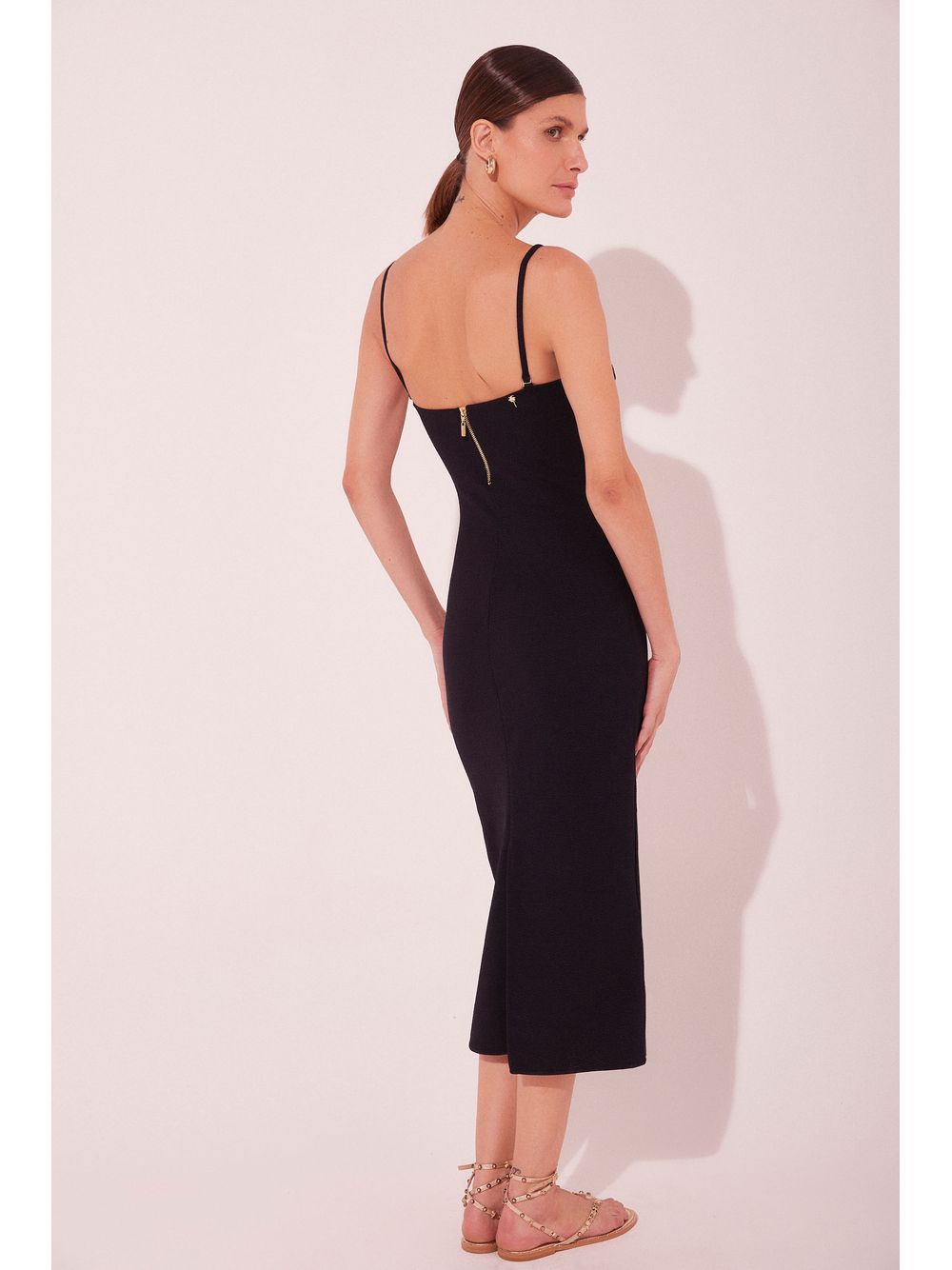Água de Coco — Vestido Midi Cestaria