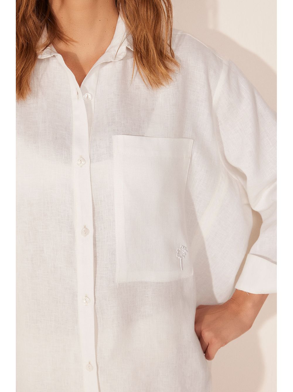 Água de Coco — Camisa Manga Longa Botânico Off White