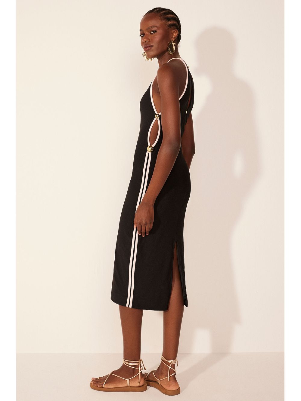 Água de Coco — Vestido Midi Turmalina