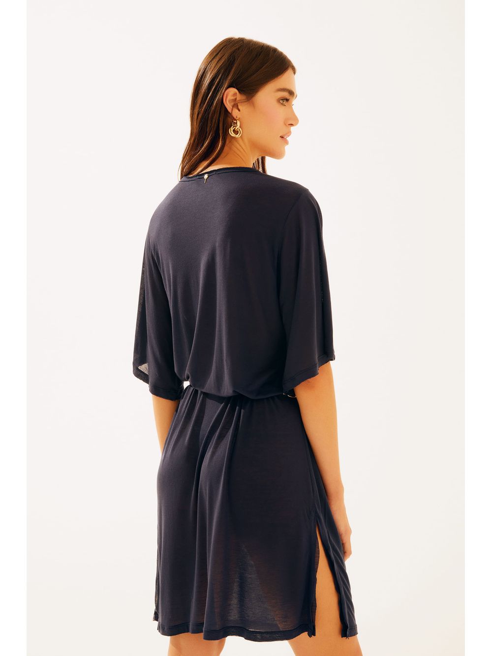 Água de Coco — Camiseta Relaxed Com Fenda Lateral Porto