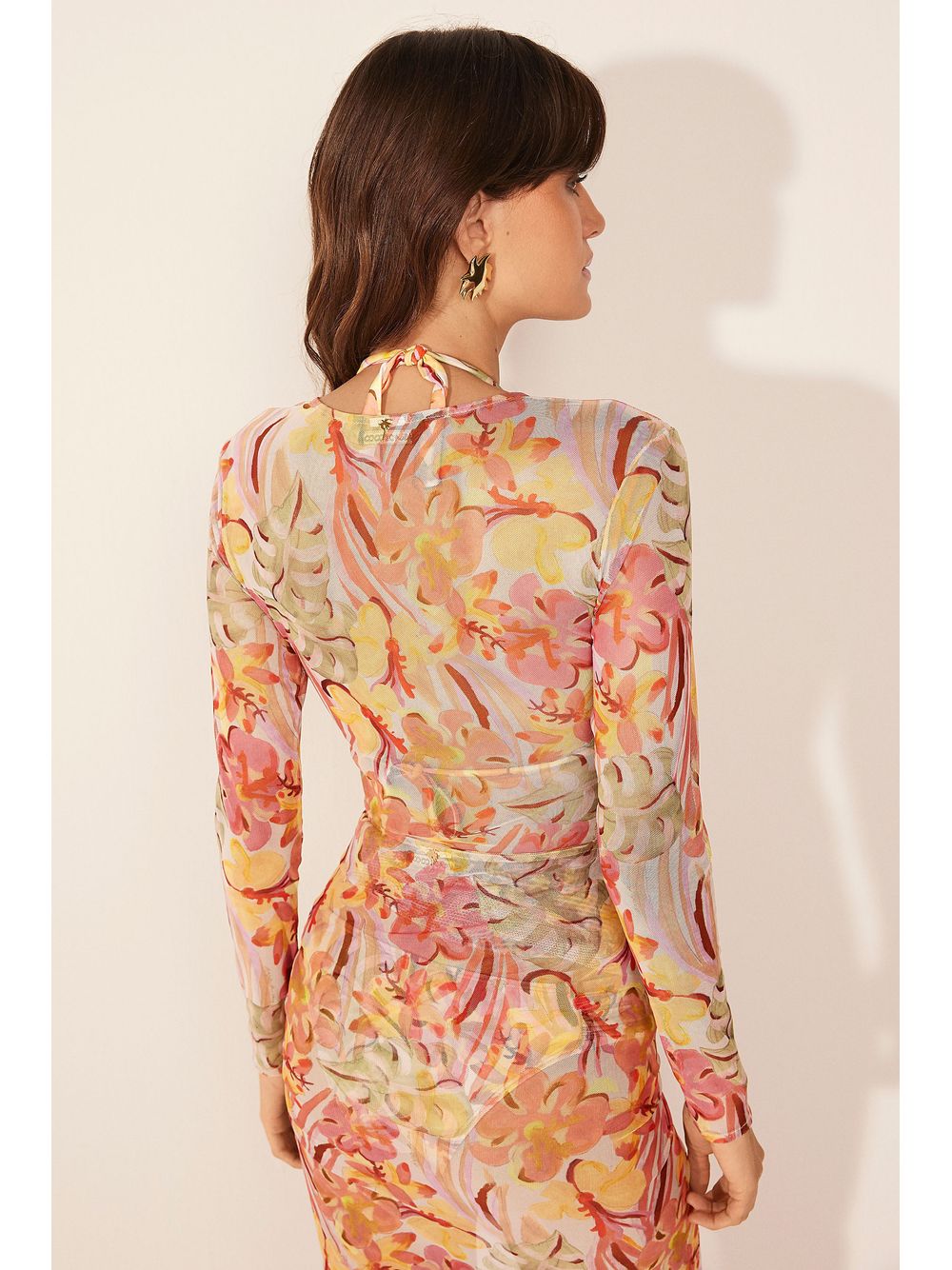 Água de Coco — Blusa Manga Longa Arte Floral