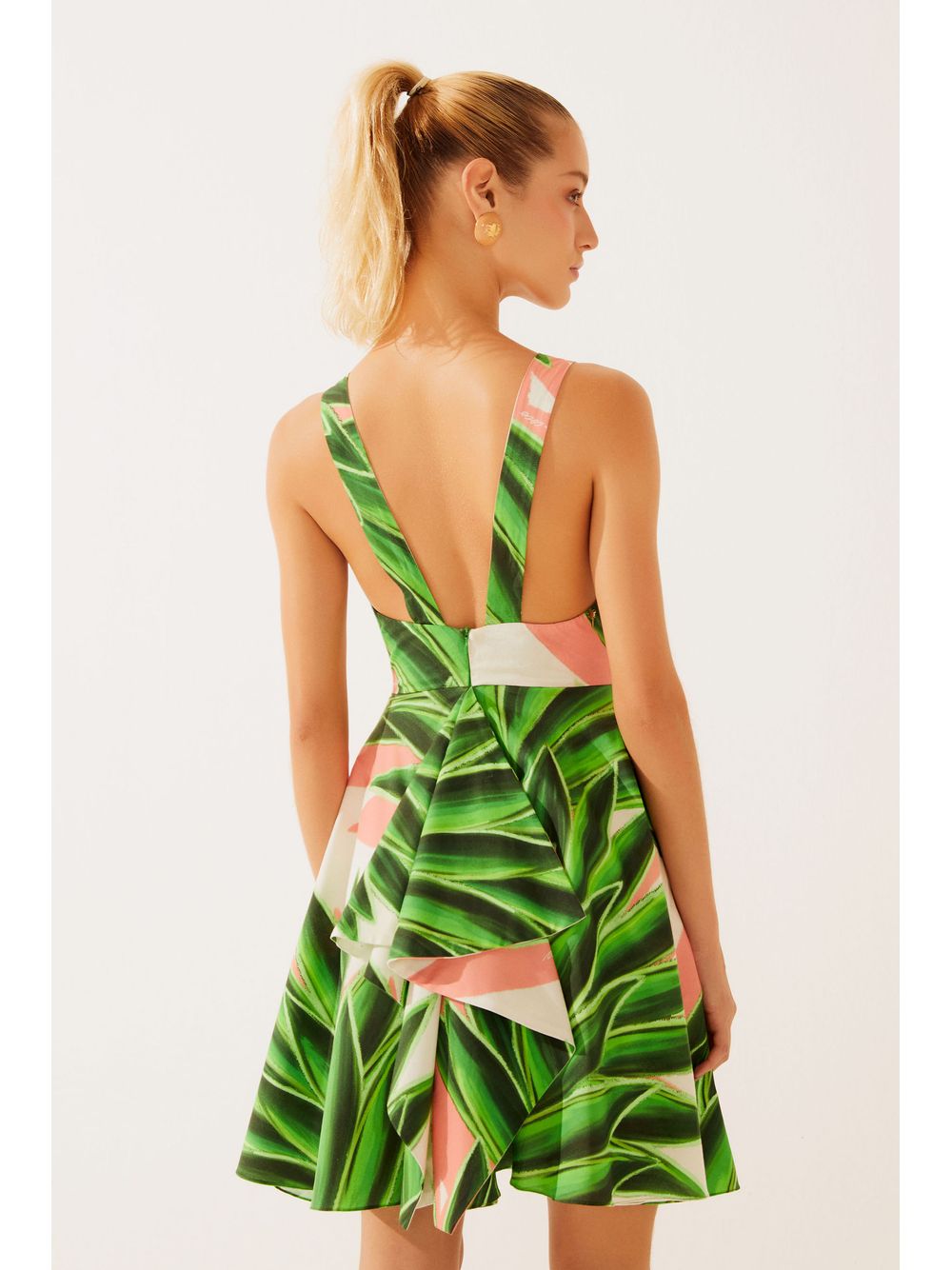 Água de Coco — Vestido Curto Palmeira