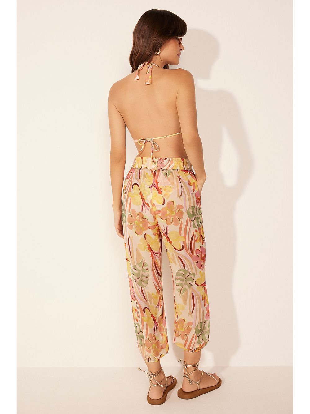 Água de Coco — Calça Baggy Arte Floral