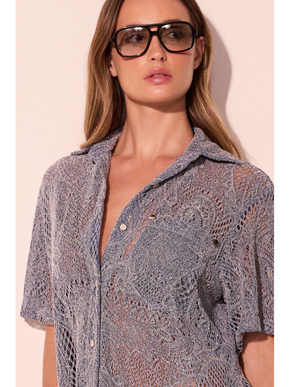 Água de Coco — Camisa Manga Curta Pelicano Azul