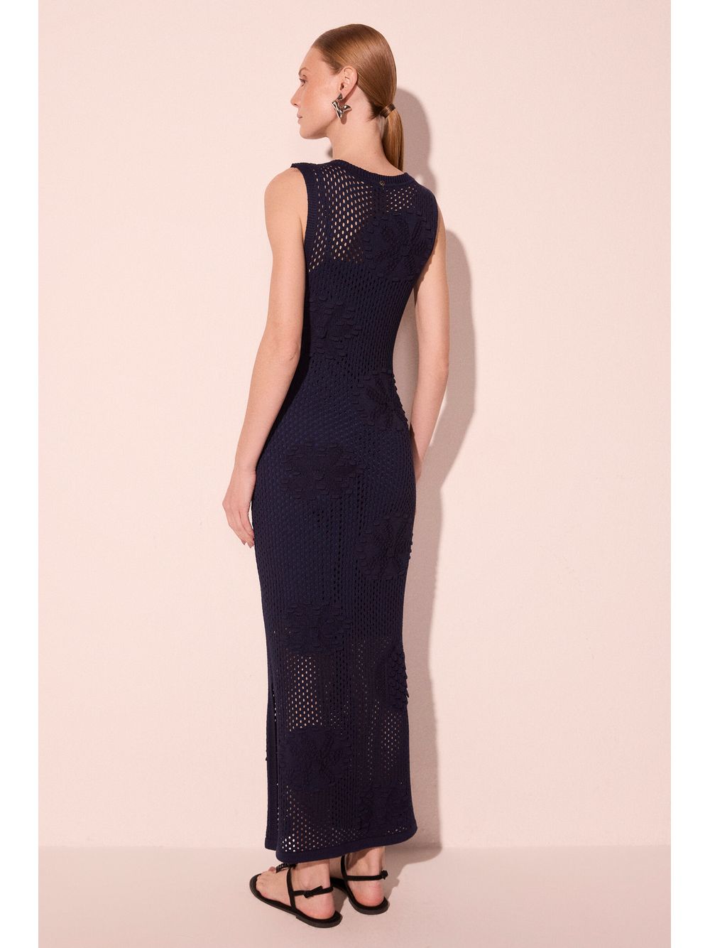 Água de Coco — Vestido Midi Devaneio Marinho