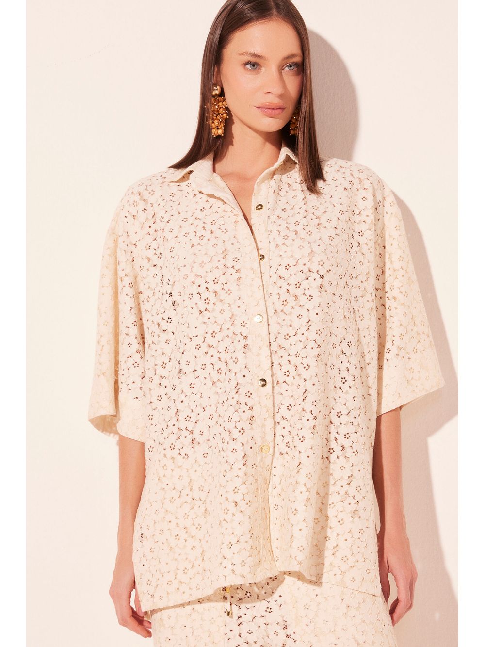 Água de Coco — Camisa Manga Curta Sopro Off White