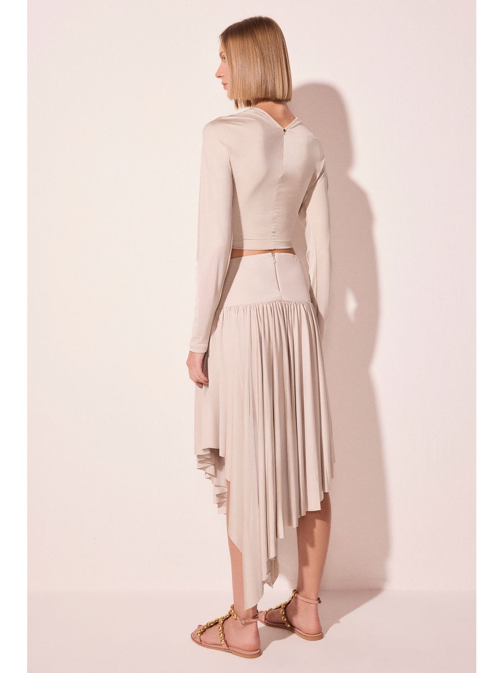 Água de Coco — Saia Longa Luz Off White