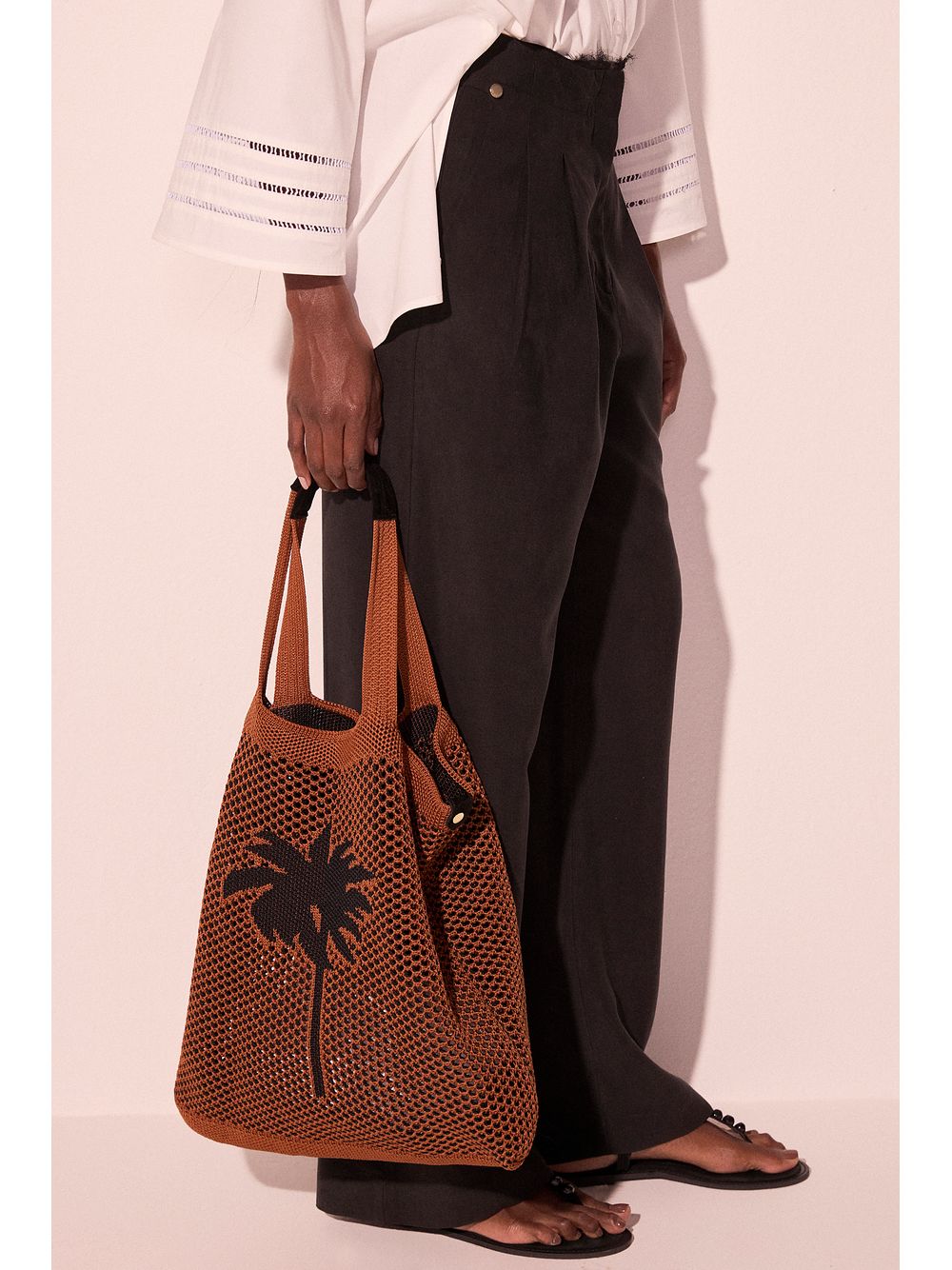 Água de Coco — Bolsa Tote Saco Crochê