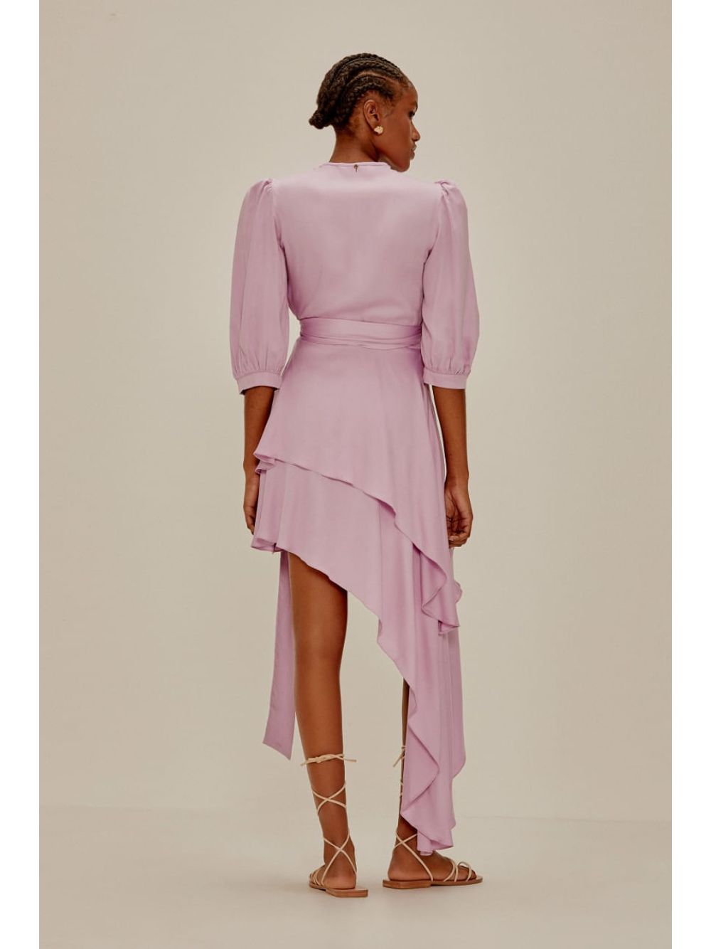 Água de Coco — Vestido Longo Assimétrico Magnólia